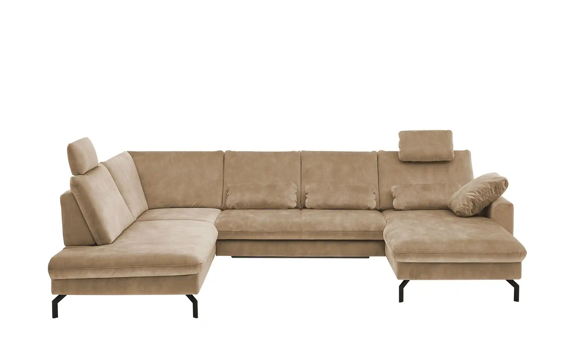 meinSofa Wohnlandschaft aus Mikrofaser Grace ¦ beige ¦ Maße (cm): B: 332 H: günstig online kaufen