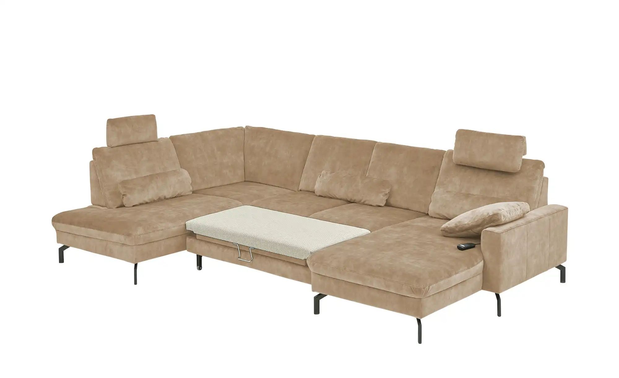 Thumbnail - meinSofa Wohnlandschaft aus Mikrofaser Grace ¦ beige ¦ Maße (cm): B: 332 H: 89 T: 220.0 Polstermöbel > Sofas > Wohnlands...