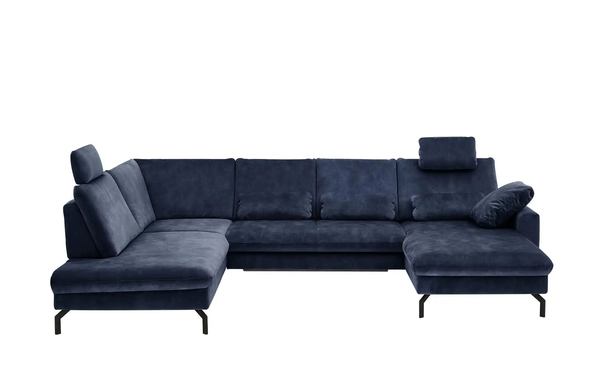 meinSofa Wohnlandschaft aus Mikrofaser Grace ¦ blau ¦ Maße (cm): B: 332 H: günstig online kaufen