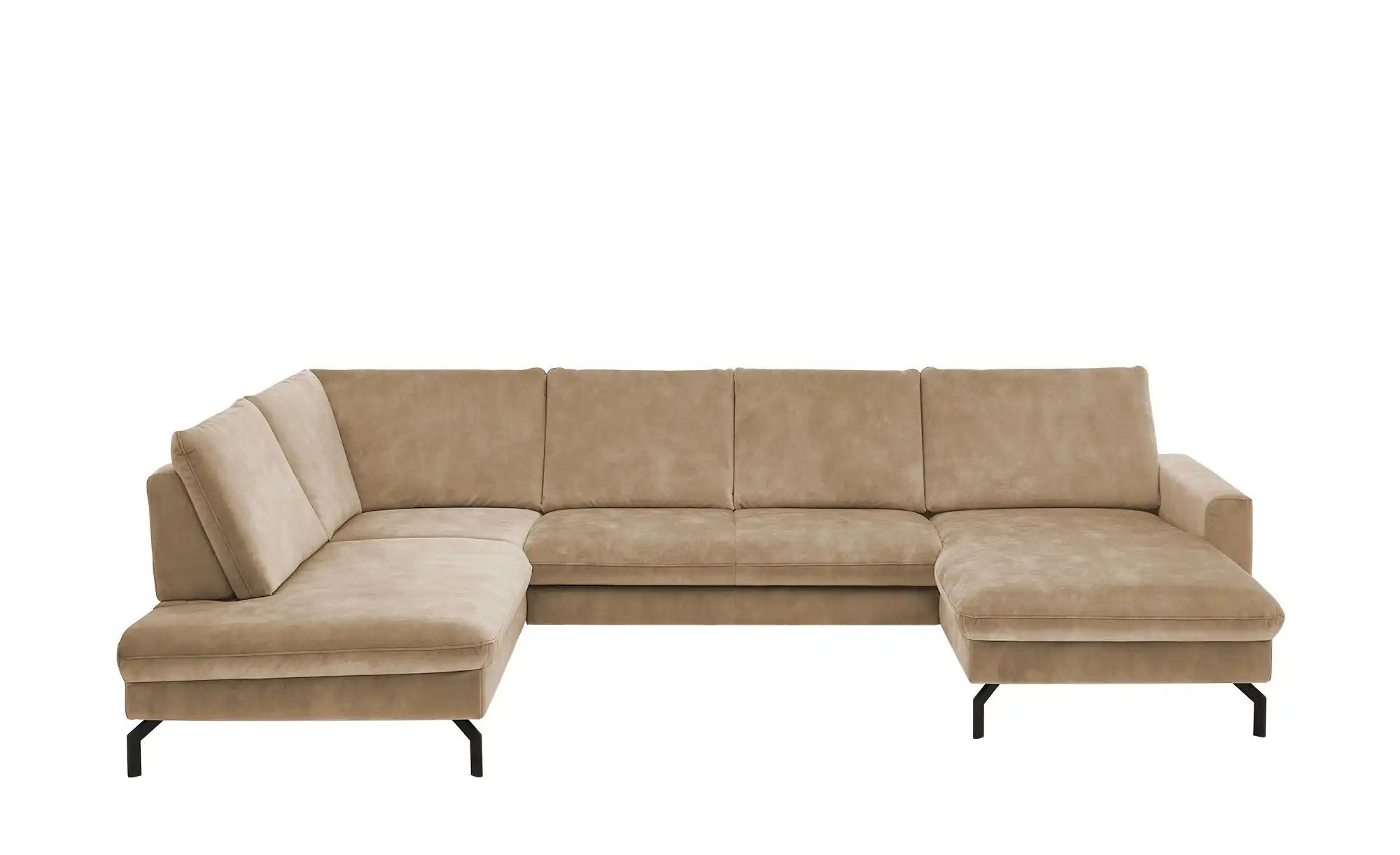 meinSofa Wohnlandschaft aus Mikrofaser Grace ¦ beige ¦ Maße (cm): B: 337 H: günstig online kaufen