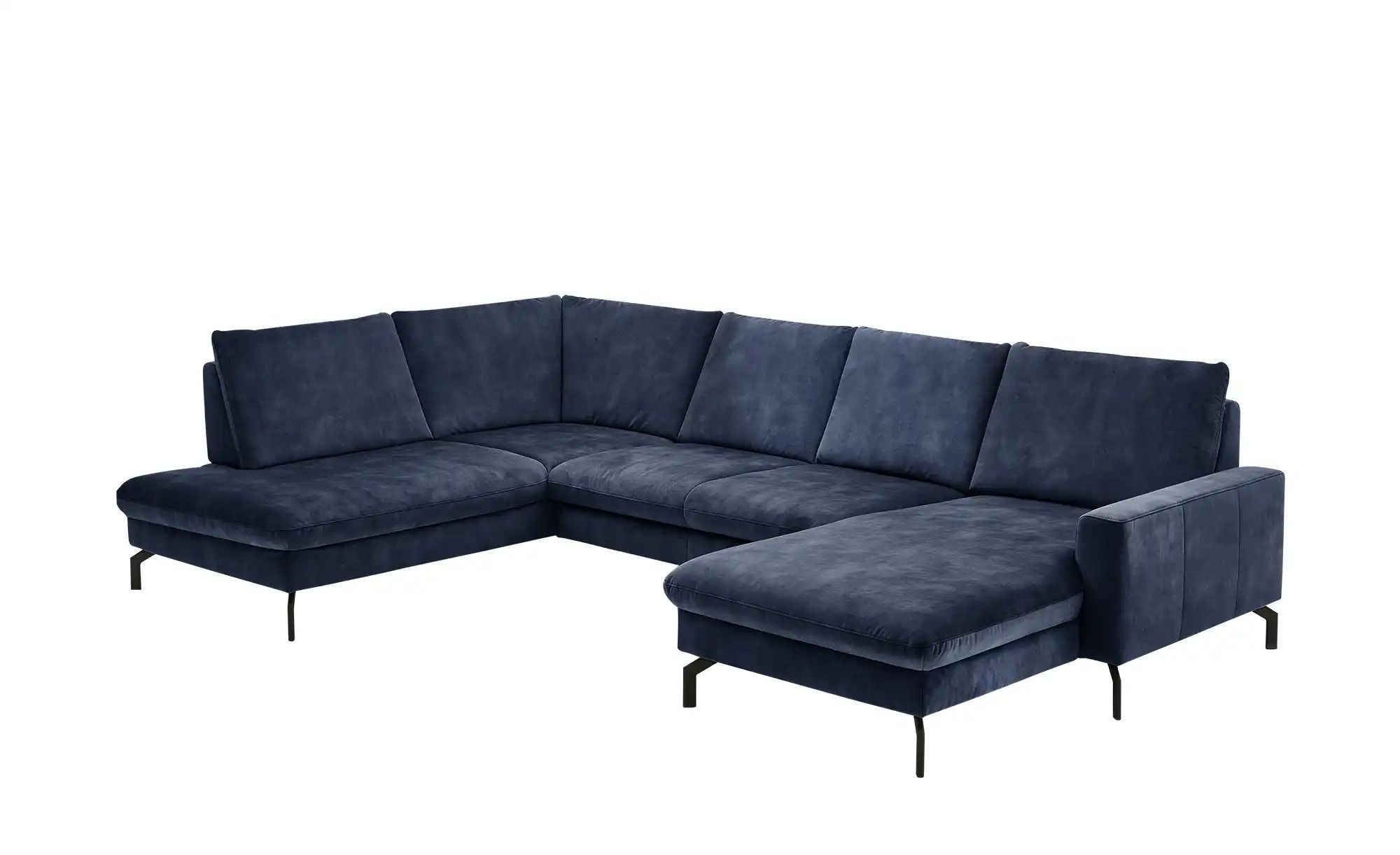 meinSofa Wohnlandschaft aus Mikrofaser Grace ¦ blau ¦ Maße (cm): B: 337 H: günstig online kaufen