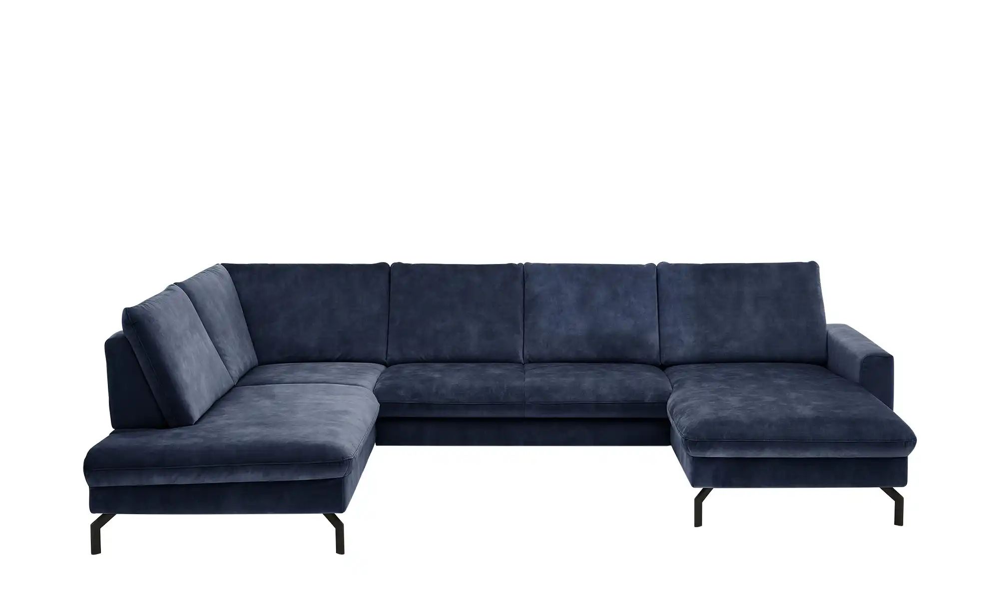 meinSofa Wohnlandschaft aus Mikrofaser Grace ¦ blau ¦ Maße (cm): B: 337 H: günstig online kaufen