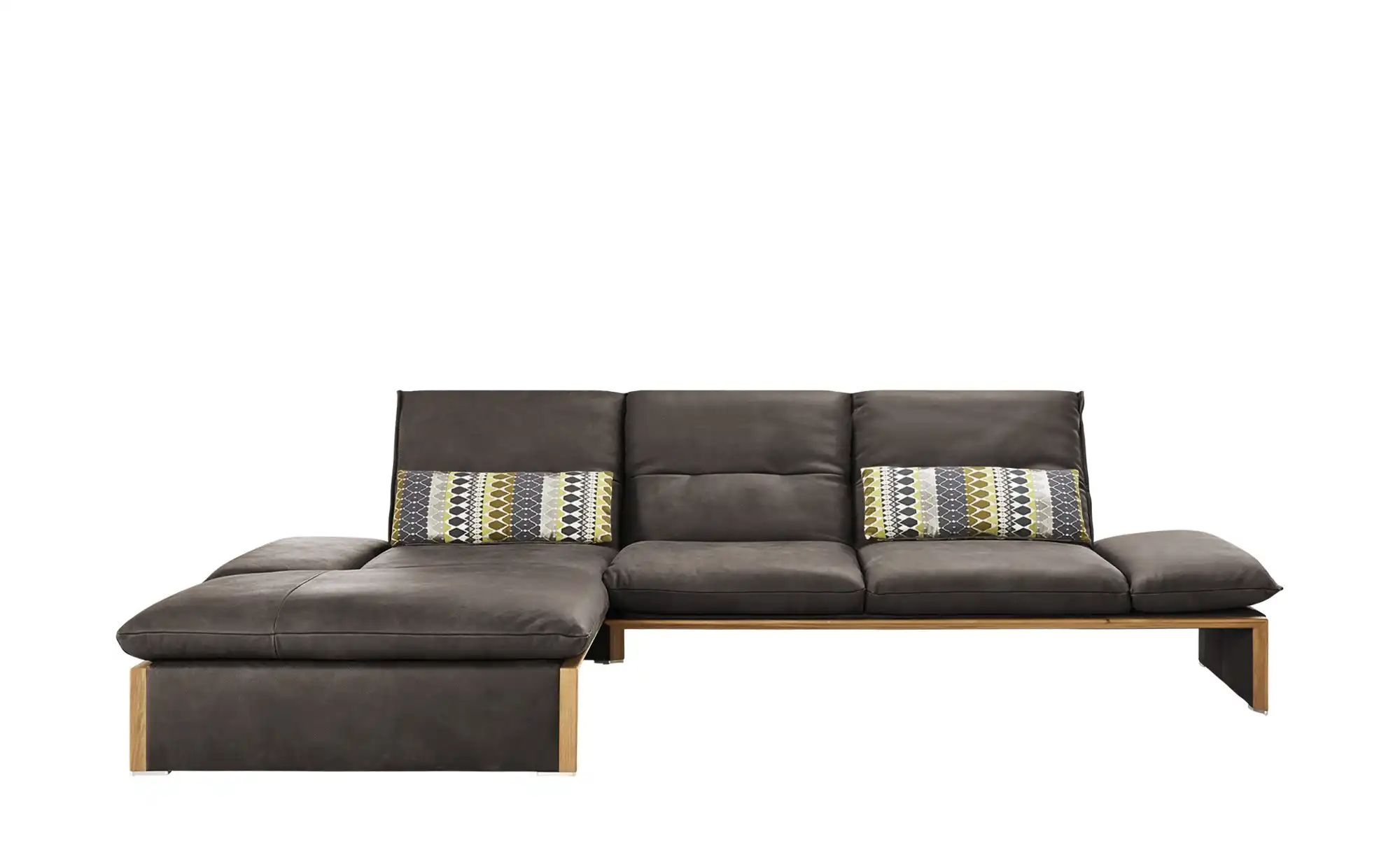 KOINOR Leder-Ecksofa mit Massivholzrahmen aus Wildeiche Humfrey ¦ braun ¦ M günstig online kaufen