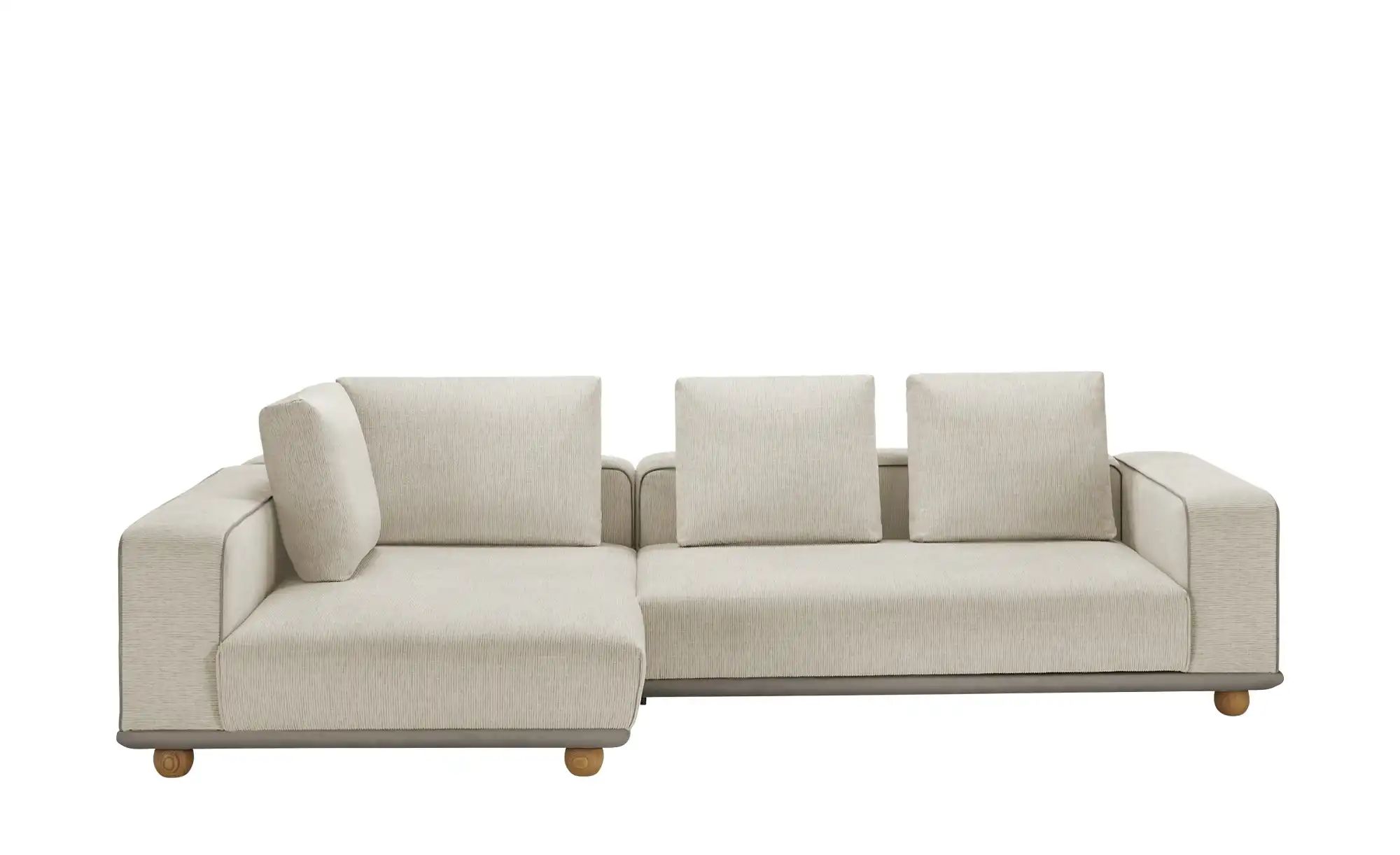 switch Ecksofa aus Mikrofaser Cora ¦ beige ¦ Maße (cm): B: 305 H: 88 T: 173 günstig online kaufen