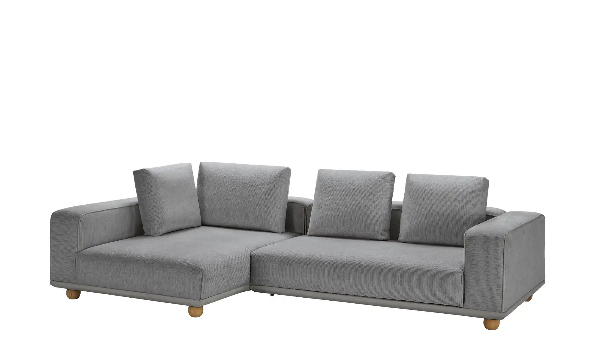 switch Ecksofa aus Mikrofaser Cora ¦ grau ¦ Maße (cm): B: 305 H: 88 T: 173 günstig online kaufen