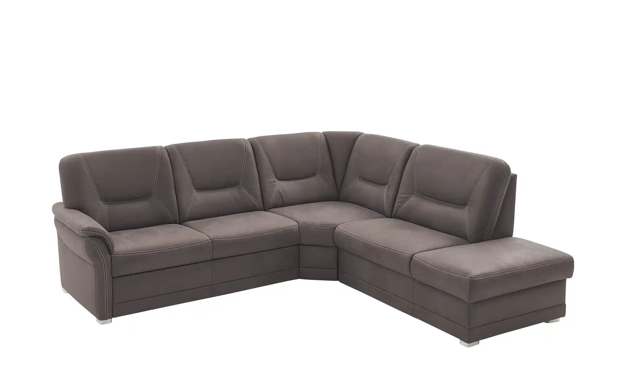 meinSofa Ecksofa aus Mikrofaser Edda ¦ braun ¦ Maße (cm): B: 253 H: 96 T: 2 günstig online kaufen