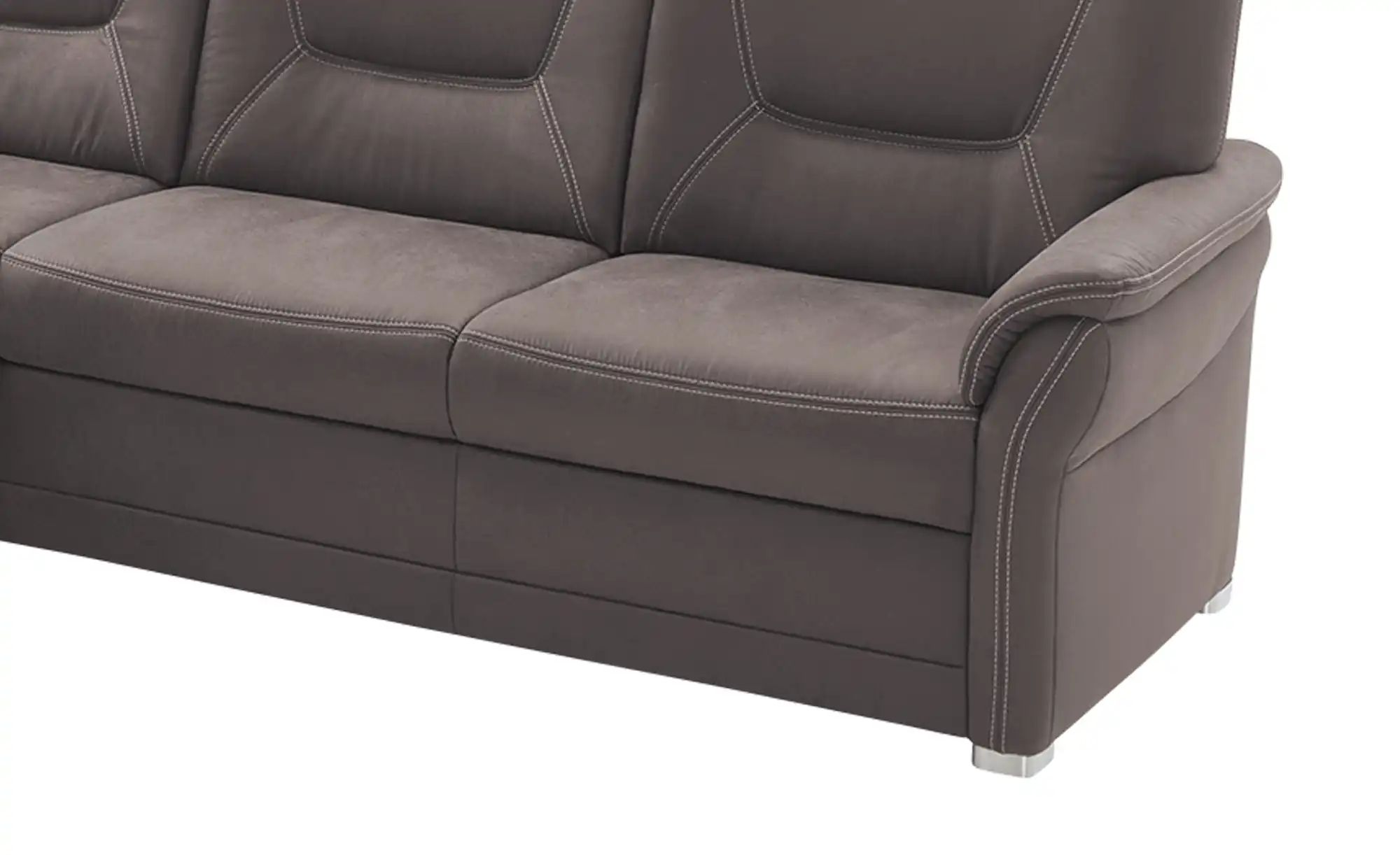 meinSofa Ecksofa aus Mikrofaser Edda ¦ braun ¦ Maße (cm): B: 253 H: 96 T: 2 günstig online kaufen