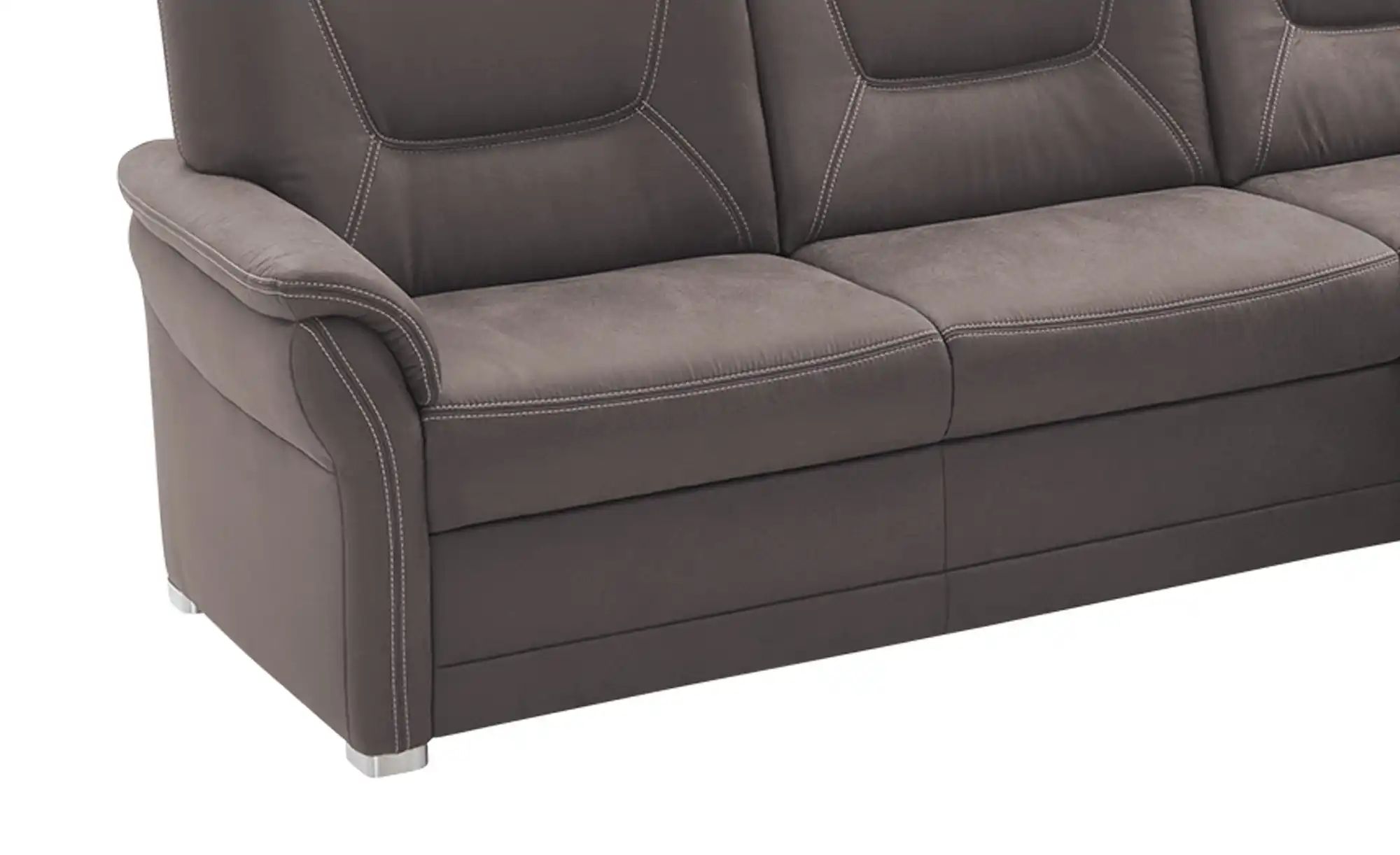 meinSofa Ecksofa aus Mikrofaser Edda ¦ braun ¦ Maße (cm): B: 253 H: 96 T: 2 günstig online kaufen