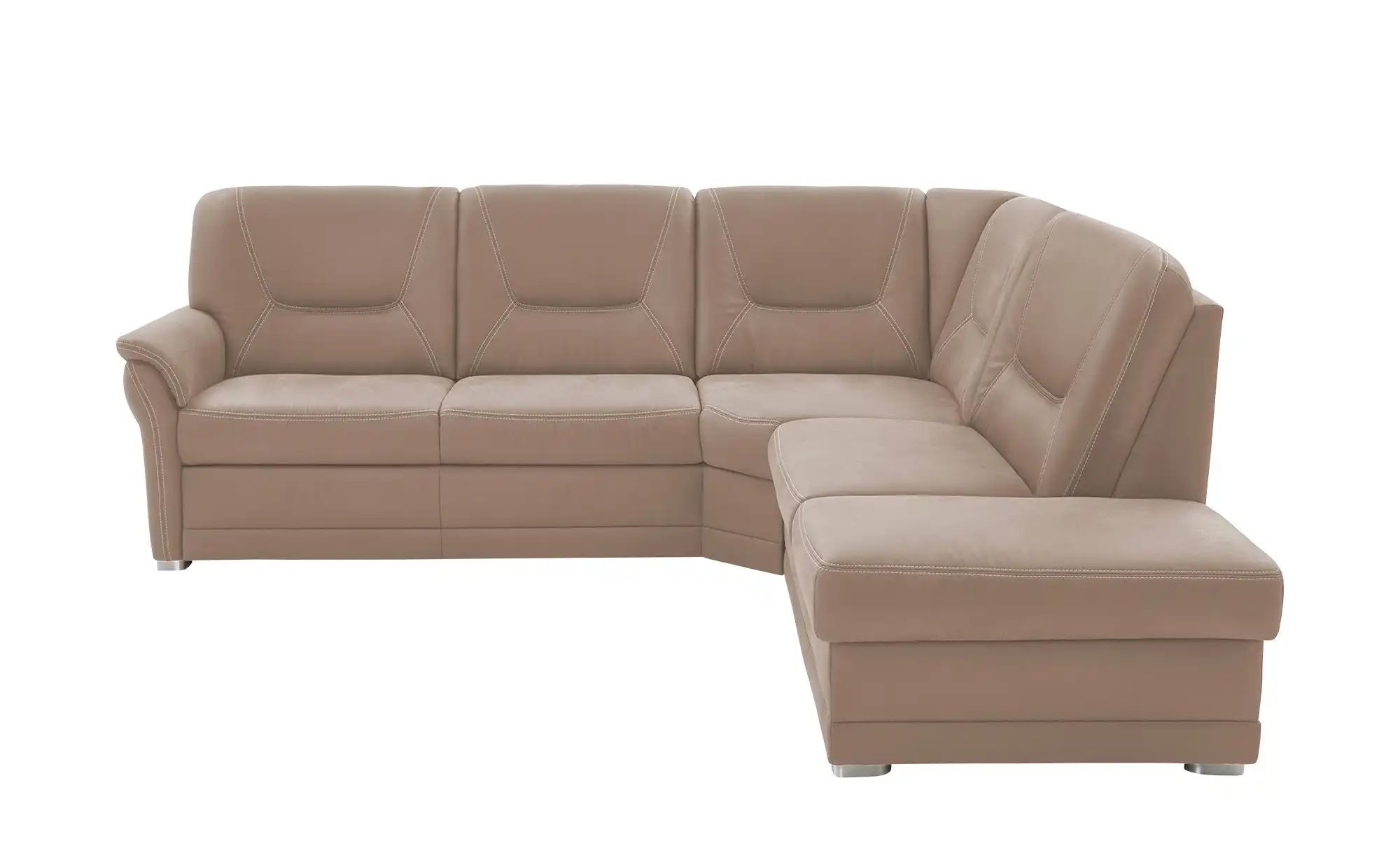 meinSofa Ecksofa aus Mikrofaser Edda ¦ beige ¦ Maße (cm): B: 253 H: 96 T: 2 günstig online kaufen