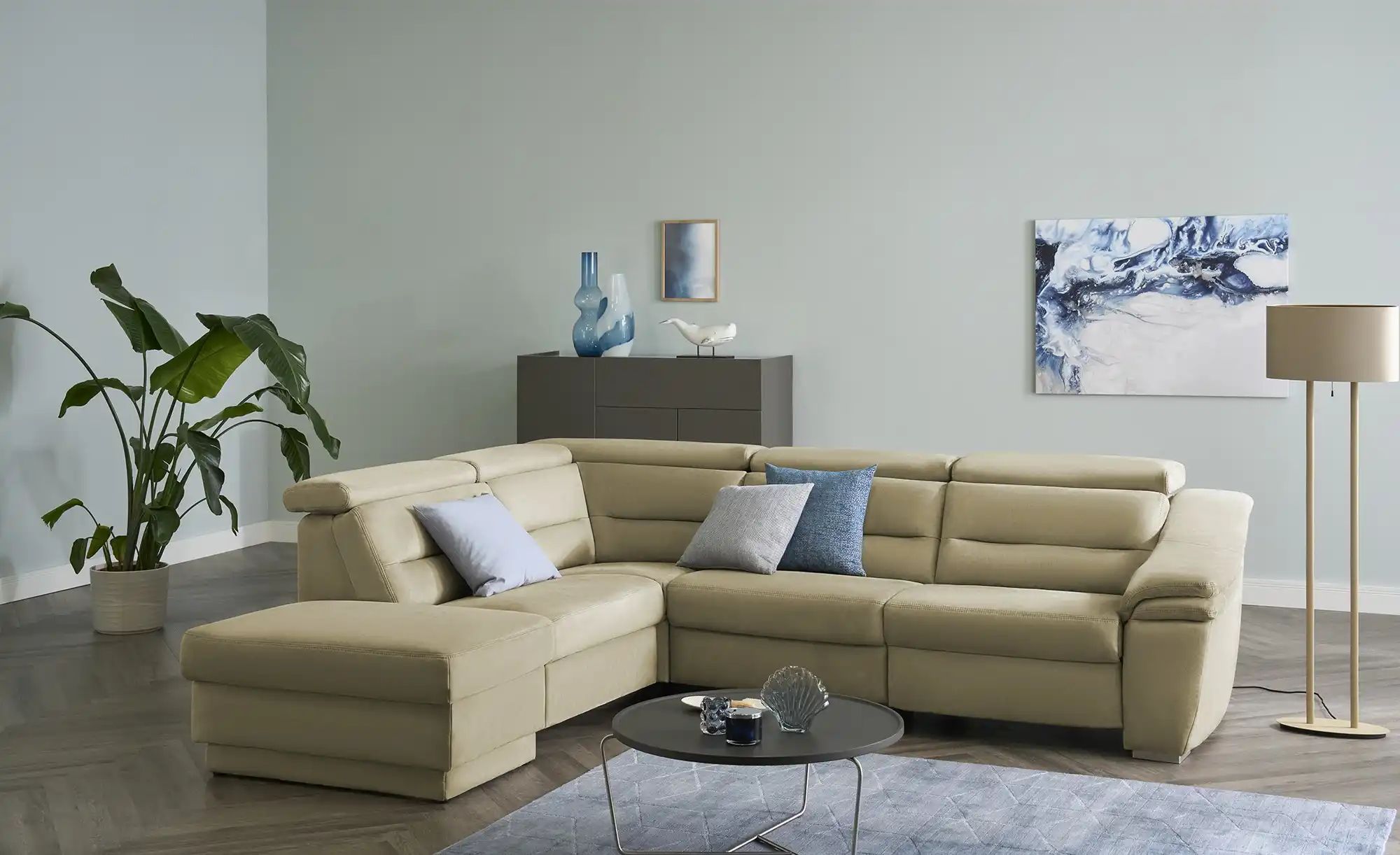 Thumbnail - meinSofa Ecksofa Ivonne ¦ creme ¦ Maße (cm): B: 294 H: 84 T: 245.0 Polstermöbel > Sofas > Ecksofas - Höffner