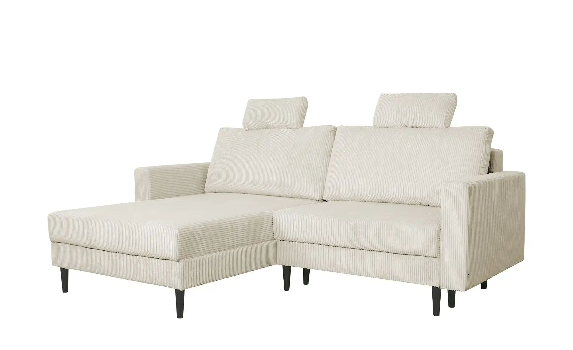 Thumbnail - uno Ecksofa trendiger Cordstoff Livorno ¦ creme ¦ Maße (cm): B: 221 H: 105 T: 153.0 Polstermöbel > Sofas > Ecksofas - Hö...
