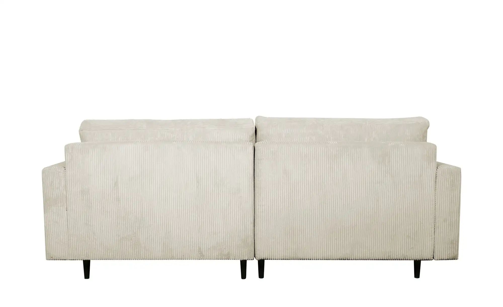 uno Ecksofa trendiger Cordstoff Livorno ¦ creme ¦ Maße (cm): B: 221 H: 105 günstig online kaufen