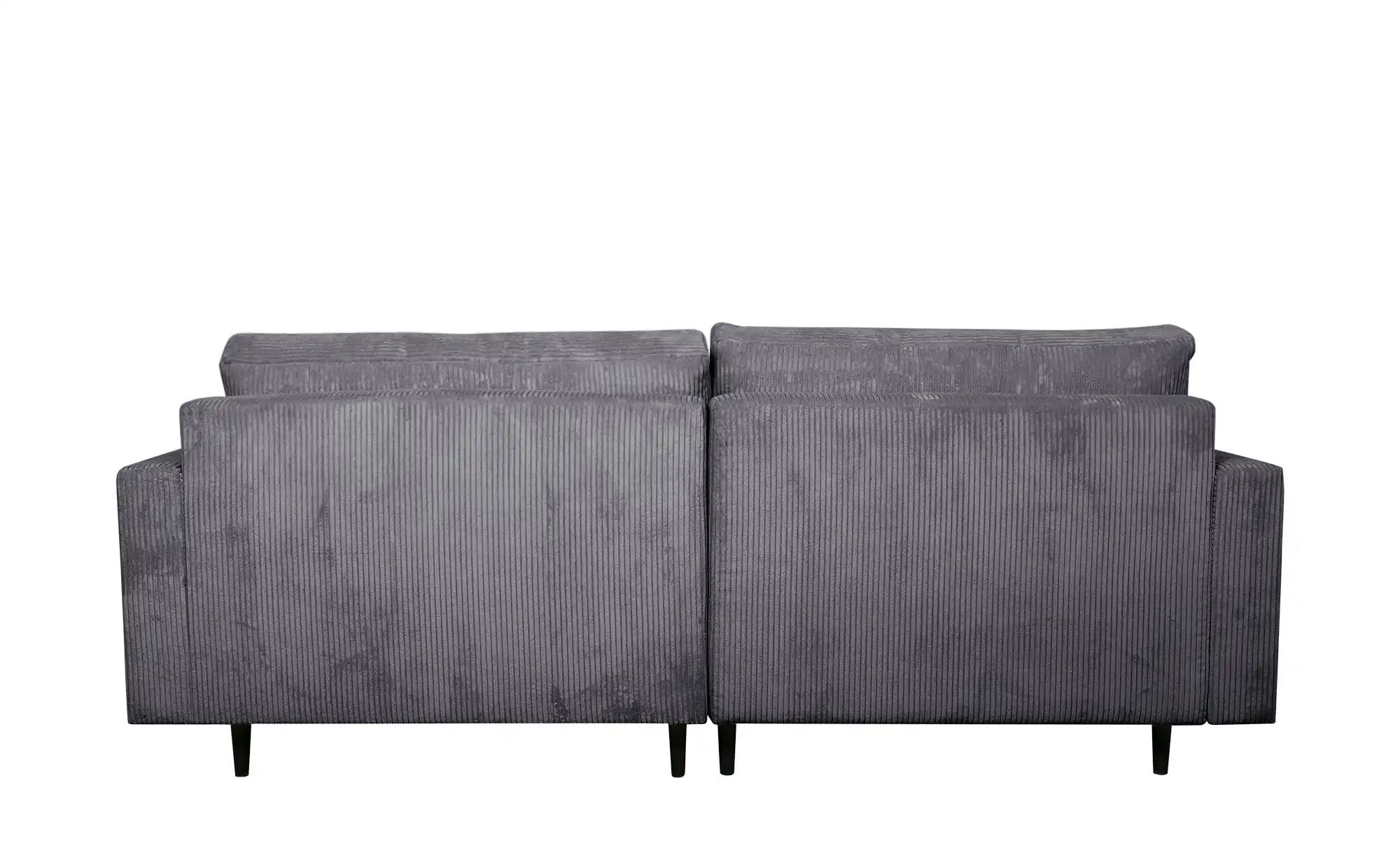 uno Ecksofa trendiger Cordstoff Livorno ¦ grau ¦ Maße (cm): B: 221 H: 105 T günstig online kaufen