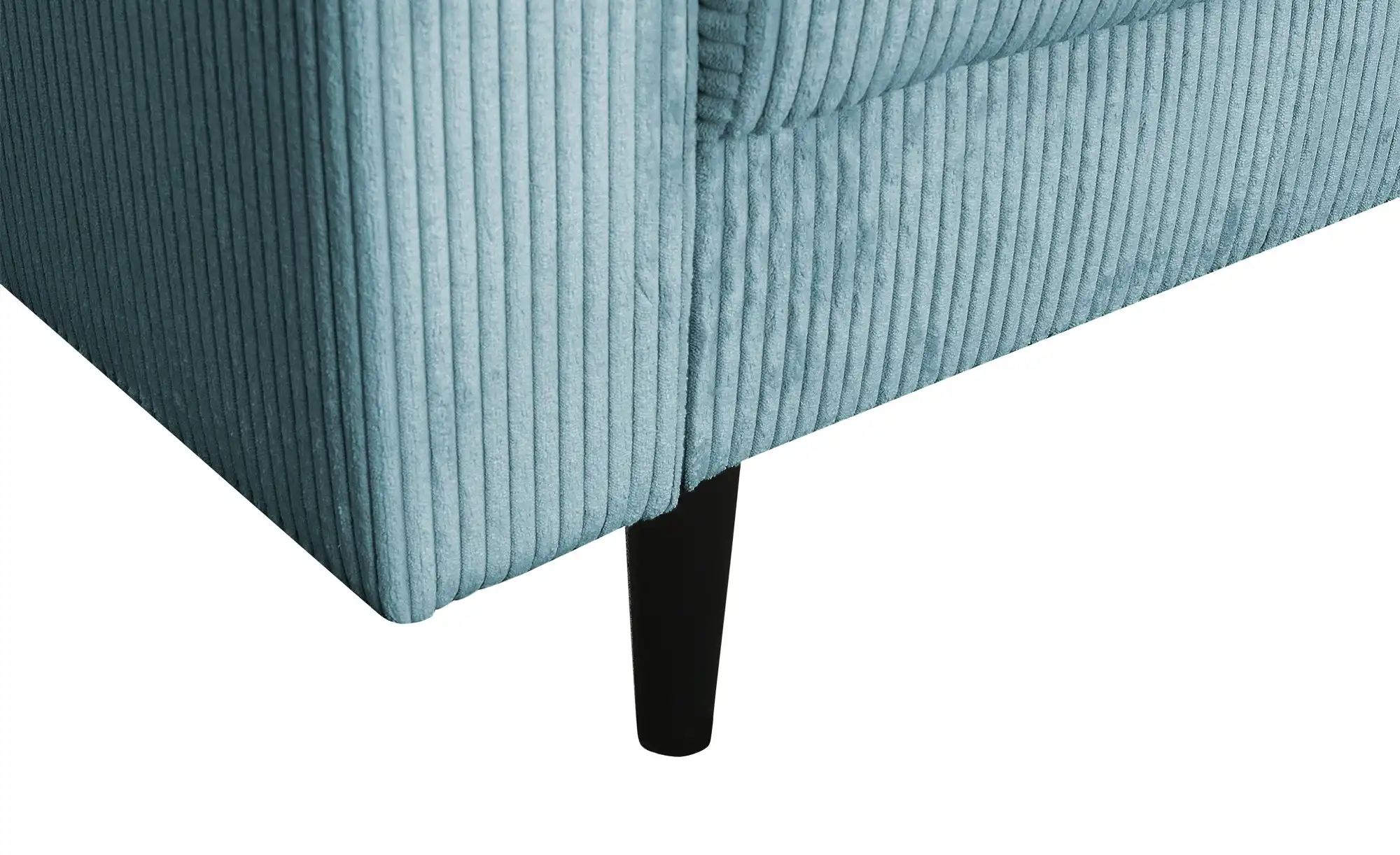 Thumbnail - uno Ecksofa trendiger Cordstoff Livorno ¦ blau ¦ Maße (cm): B: 221 H: 105 T: 153.0 Polstermöbel > Sofas > Ecksofas - Höf...