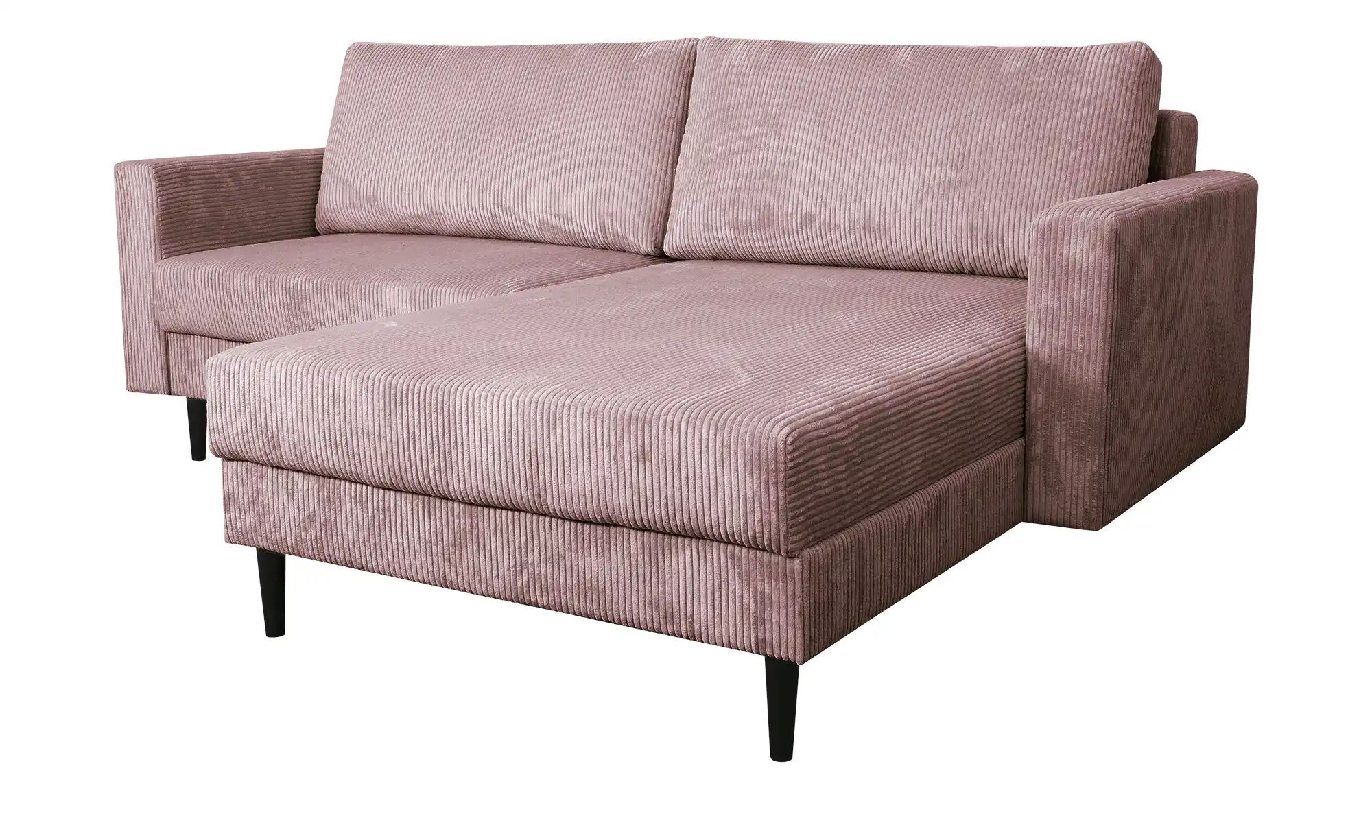 Thumbnail - uno Ecksofa trendiger Cordstoff Livorno ¦ rosa/pink ¦ Maße (cm): B: 221 H: 105 T: 153.0 Polstermöbel > Sofas > Ecksofas ...