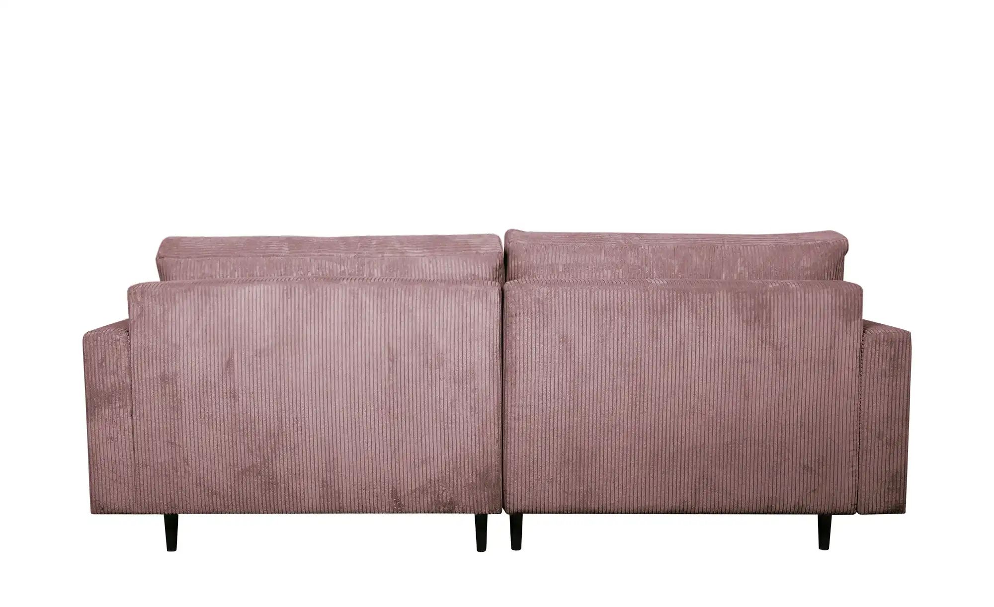 Thumbnail - uno Ecksofa trendiger Cordstoff Livorno ¦ rosa/pink ¦ Maße (cm): B: 221 H: 105 T: 153.0 Polstermöbel > Sofas > Ecksofas ...