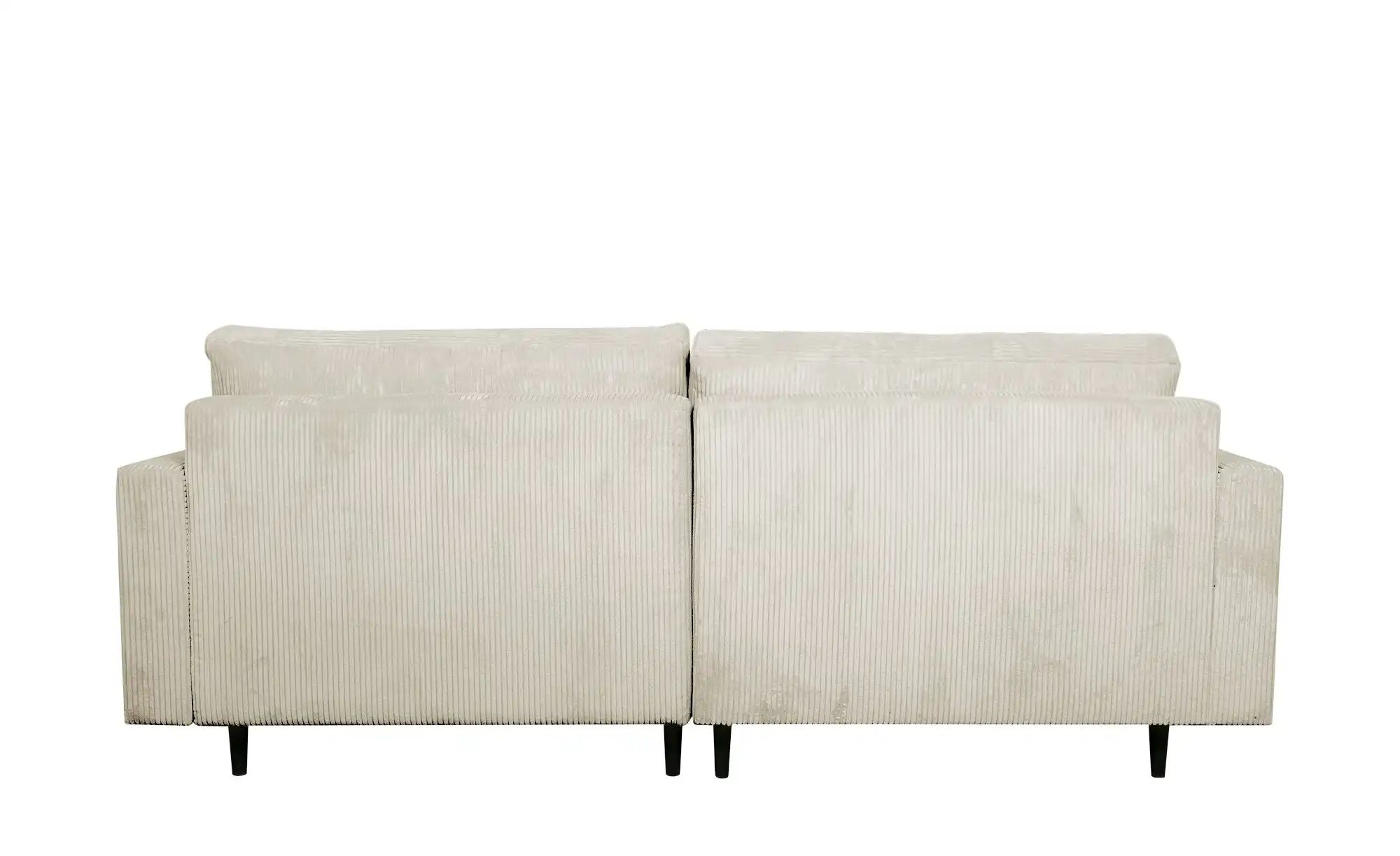 uno Ecksofa trendiger Cordstoff Livorno ¦ creme ¦ Maße (cm): B: 221 H: 105 günstig online kaufen