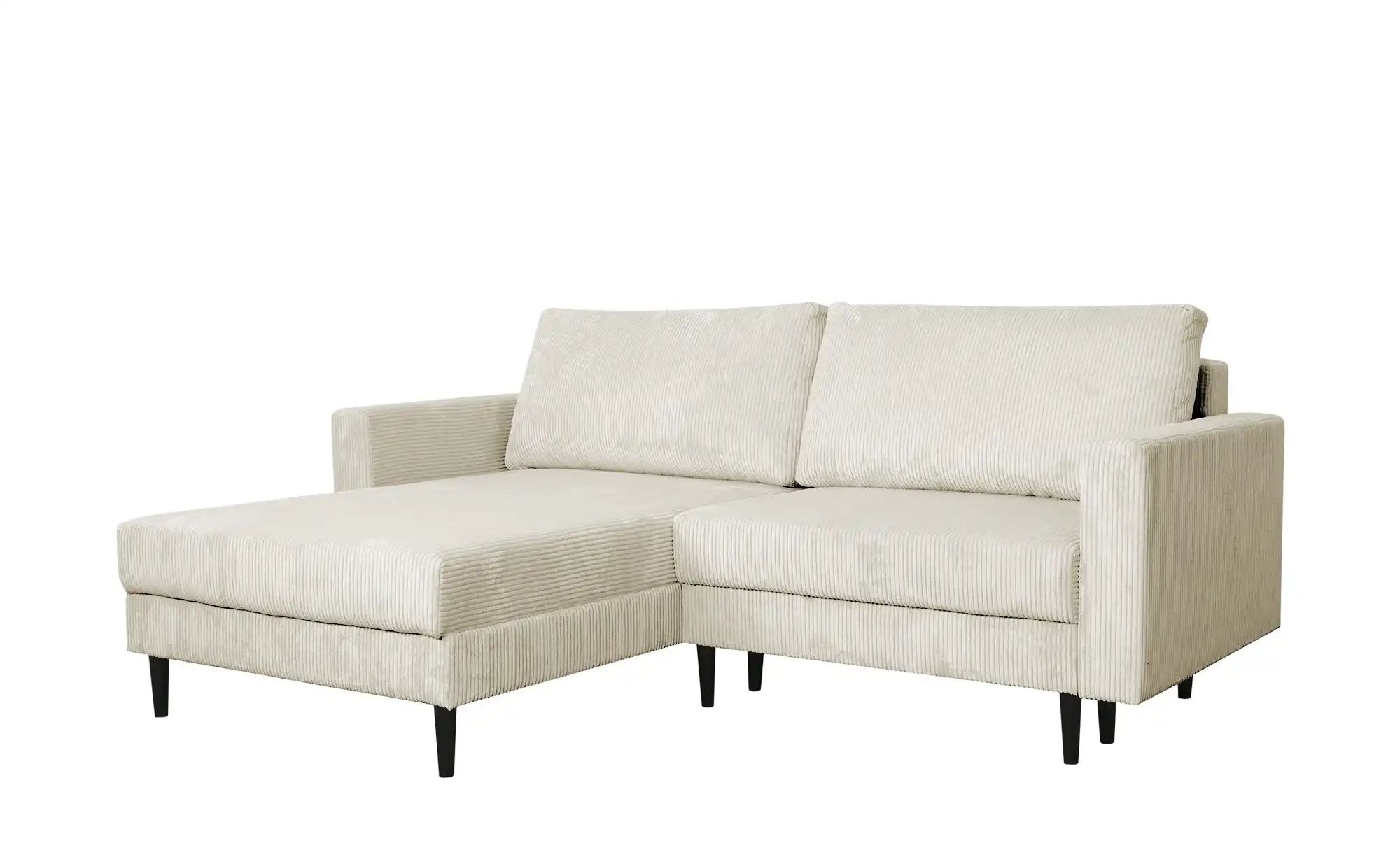Thumbnail - uno Ecksofa trendiger Cordstoff Livorno ¦ creme ¦ Maße (cm): B: 221 H: 105 T: 153.0 Polstermöbel > Sofas > Ecksofas - Hö...