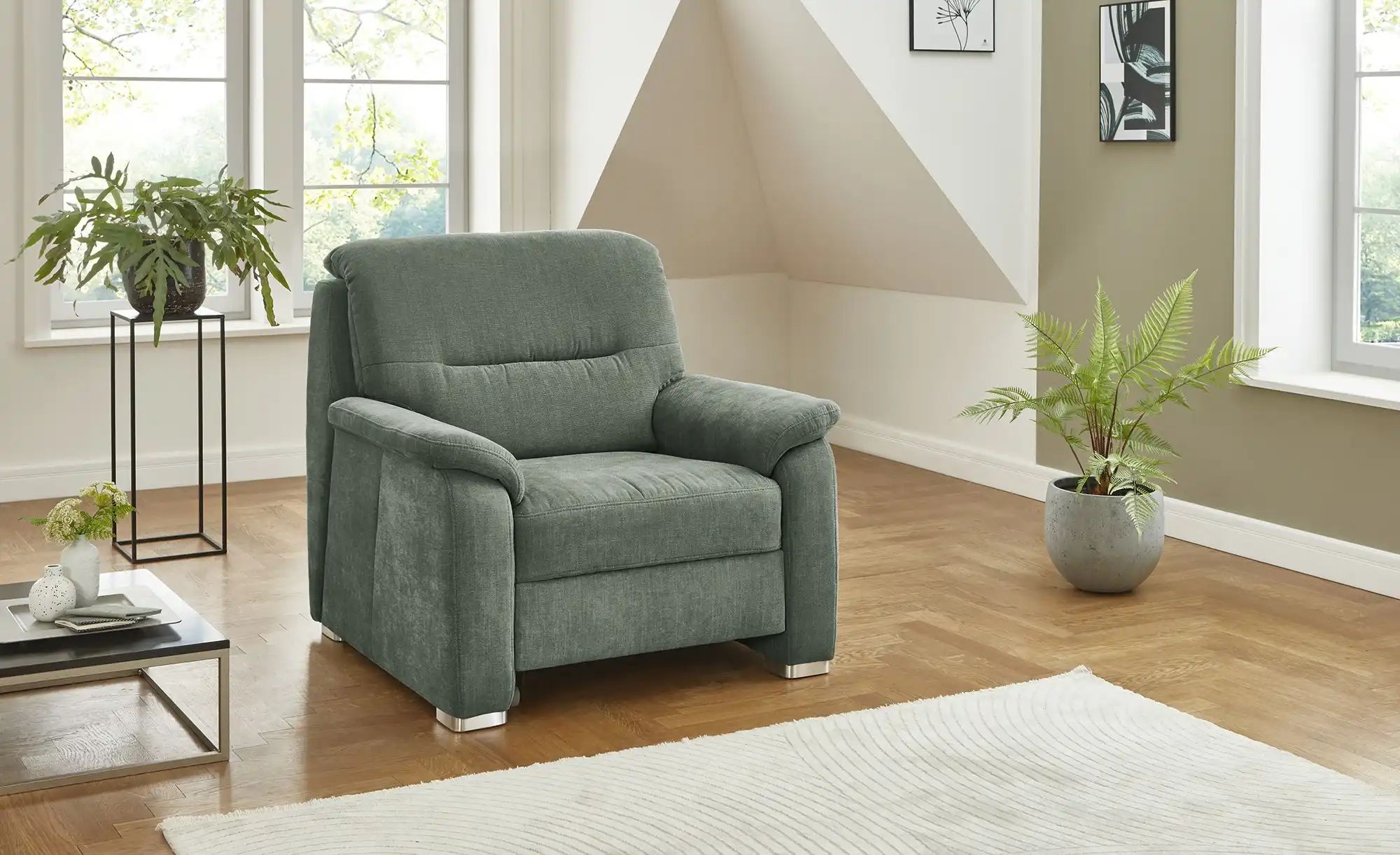 meinSofa Sessel  Vera ¦ grün ¦ Maße (cm): B: 100 H: 92 T: 95 Polstermöbel > günstig online kaufen