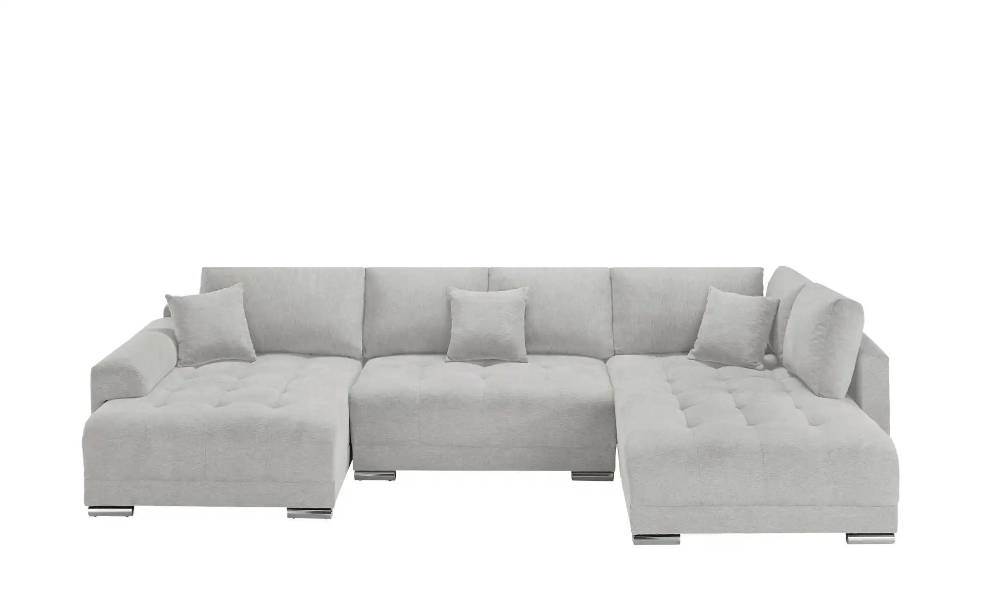 Wohnlandschaft mit Schlaffunktion Lemie ¦ grau ¦ Maße (cm): B: 356 H: 85 T: günstig online kaufen