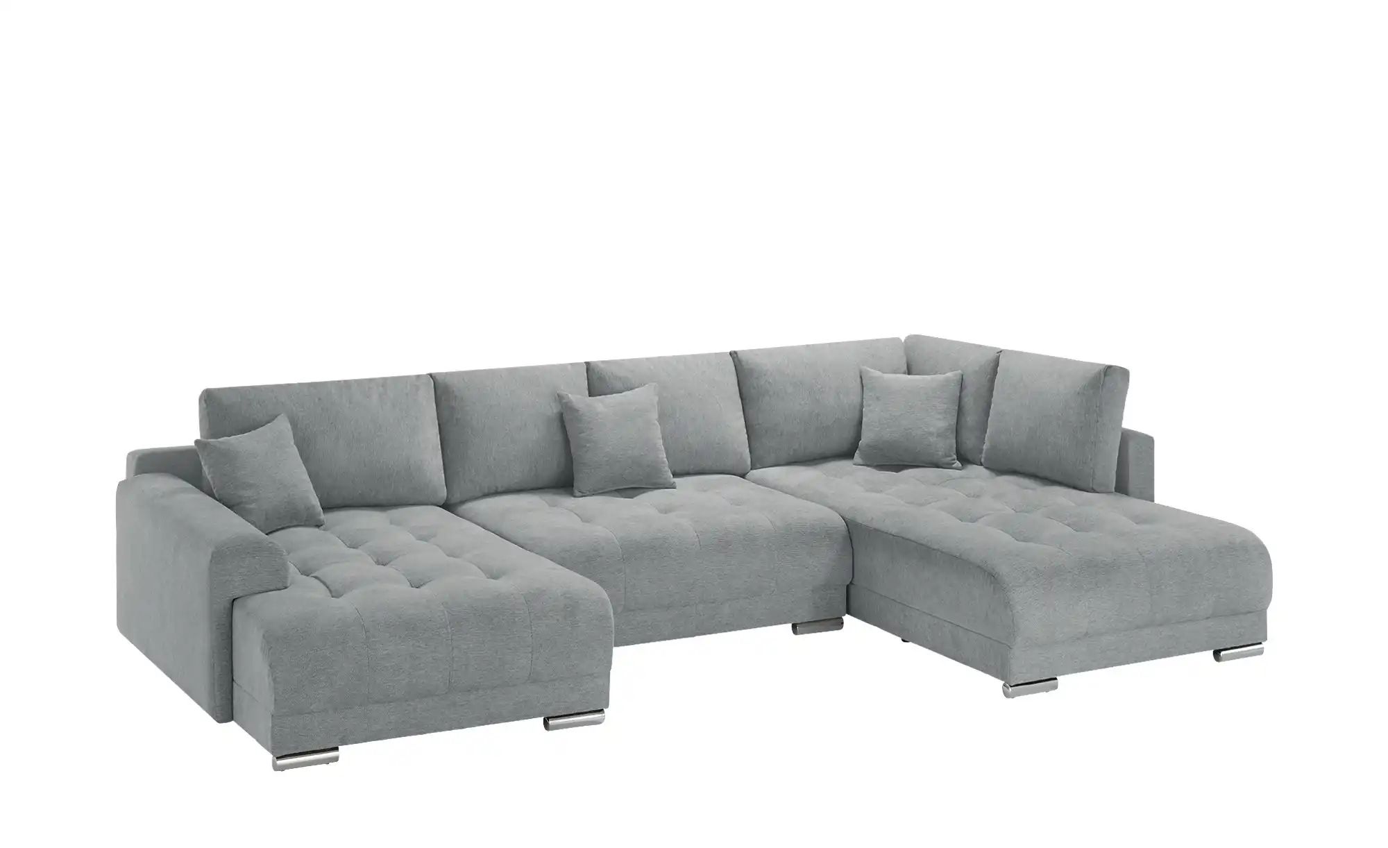 Wohnlandschaft mit Schlaffunktion Lemie ¦ grau ¦ Maße (cm): B: 356 H: 85 T: günstig online kaufen