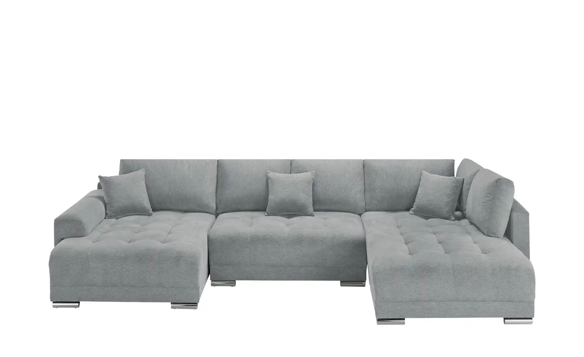 Wohnlandschaft mit Schlaffunktion Lemie ¦ grau ¦ Maße (cm): B: 356 H: 85 T: günstig online kaufen