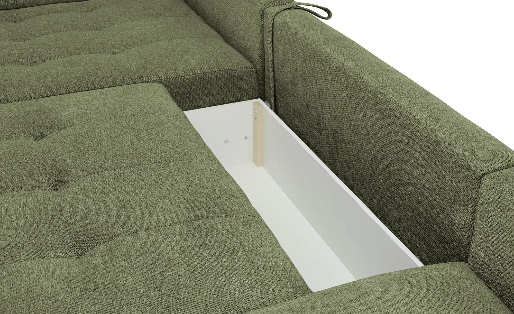 Thumbnail - Wohnlandschaft mit Schlaffunktion Lemie ¦ grün ¦ Maße (cm): B: 356 H: 85 T: 218.0 Polstermöbel > Sofas > Wohnlandschafte...