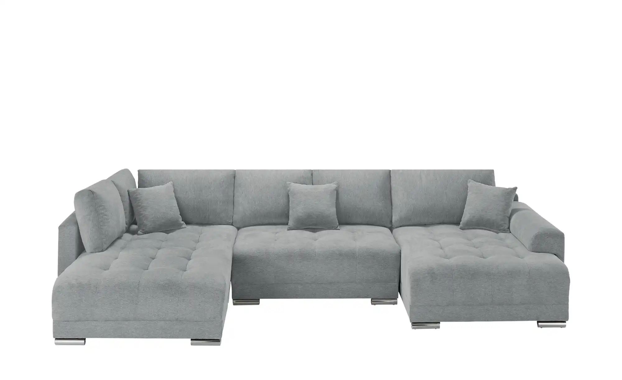 Wohnlandschaft mit Schlaffunktion Lemie ¦ grau ¦ Maße (cm): B: 356 H: 85 T: günstig online kaufen