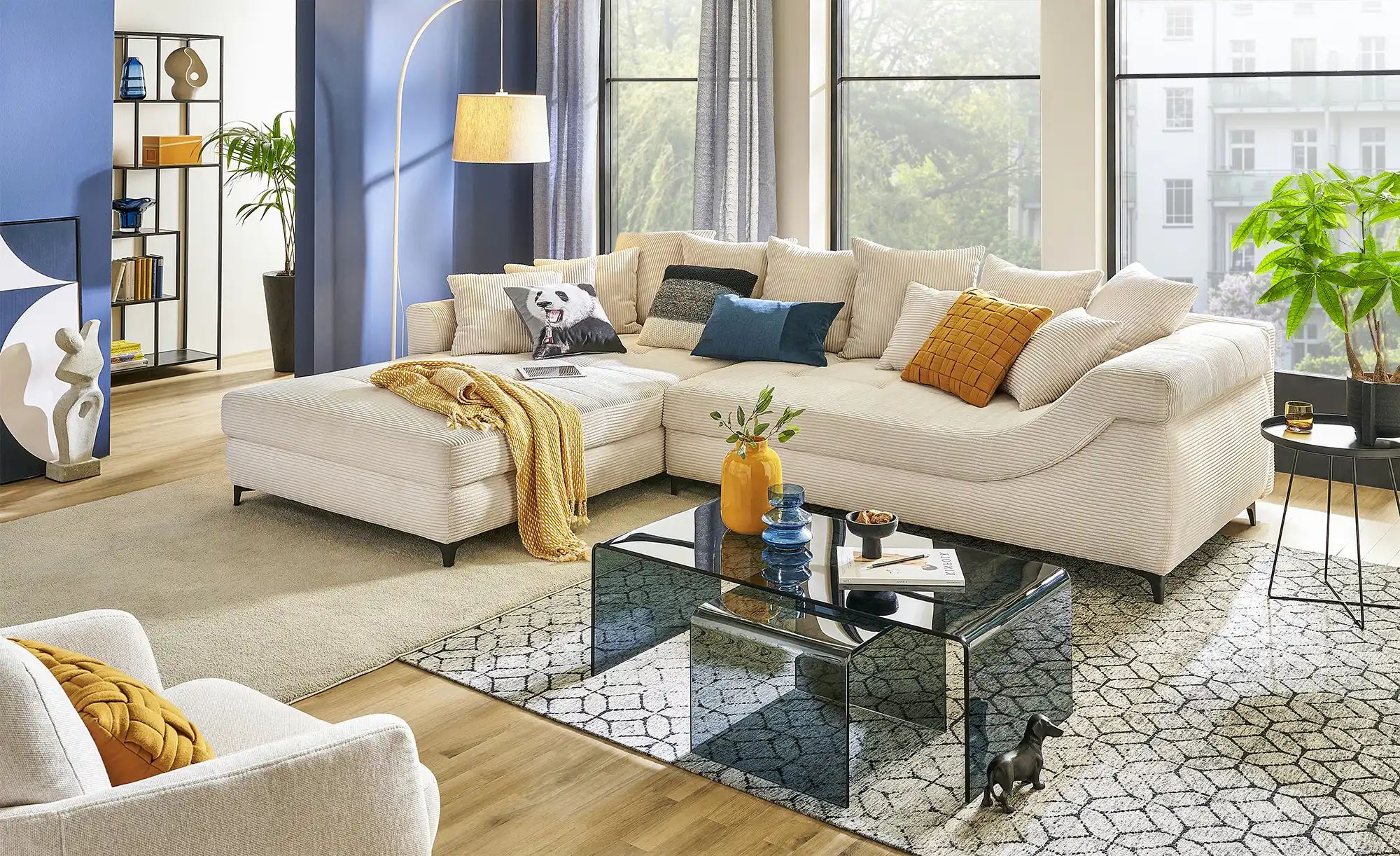 Thumbnail - bobb Ecksofa  Jonna ¦ beige ¦ Maße (cm): B: 317 H: 93 T: 226.0 Polstermöbel > Sofas > Ecksofas - Höffner