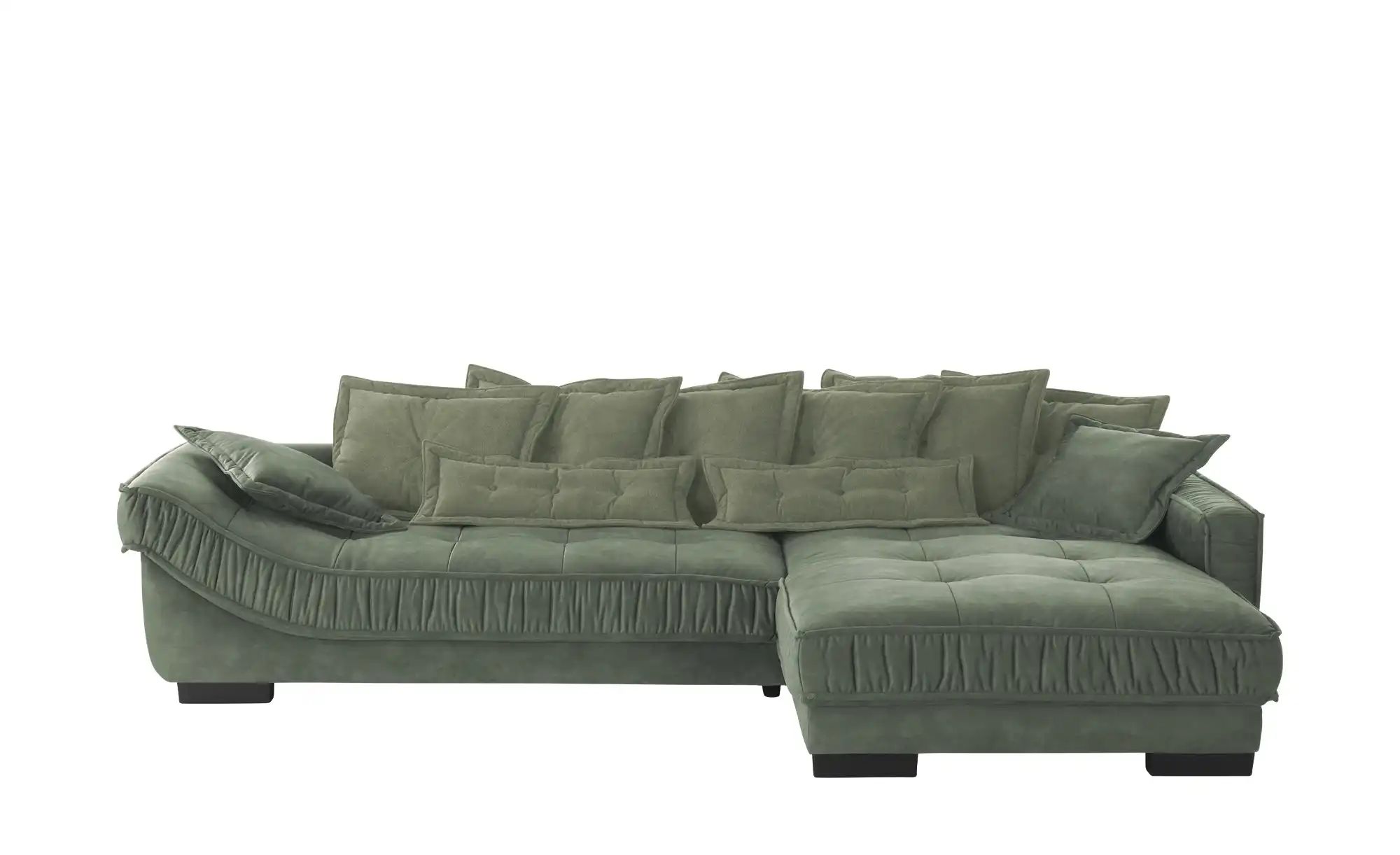 pop Ecksofa Zweifarbig Diwan III ¦ grün ¦ Maße (cm): B: 333 H: 90 T: 202 Po günstig online kaufen