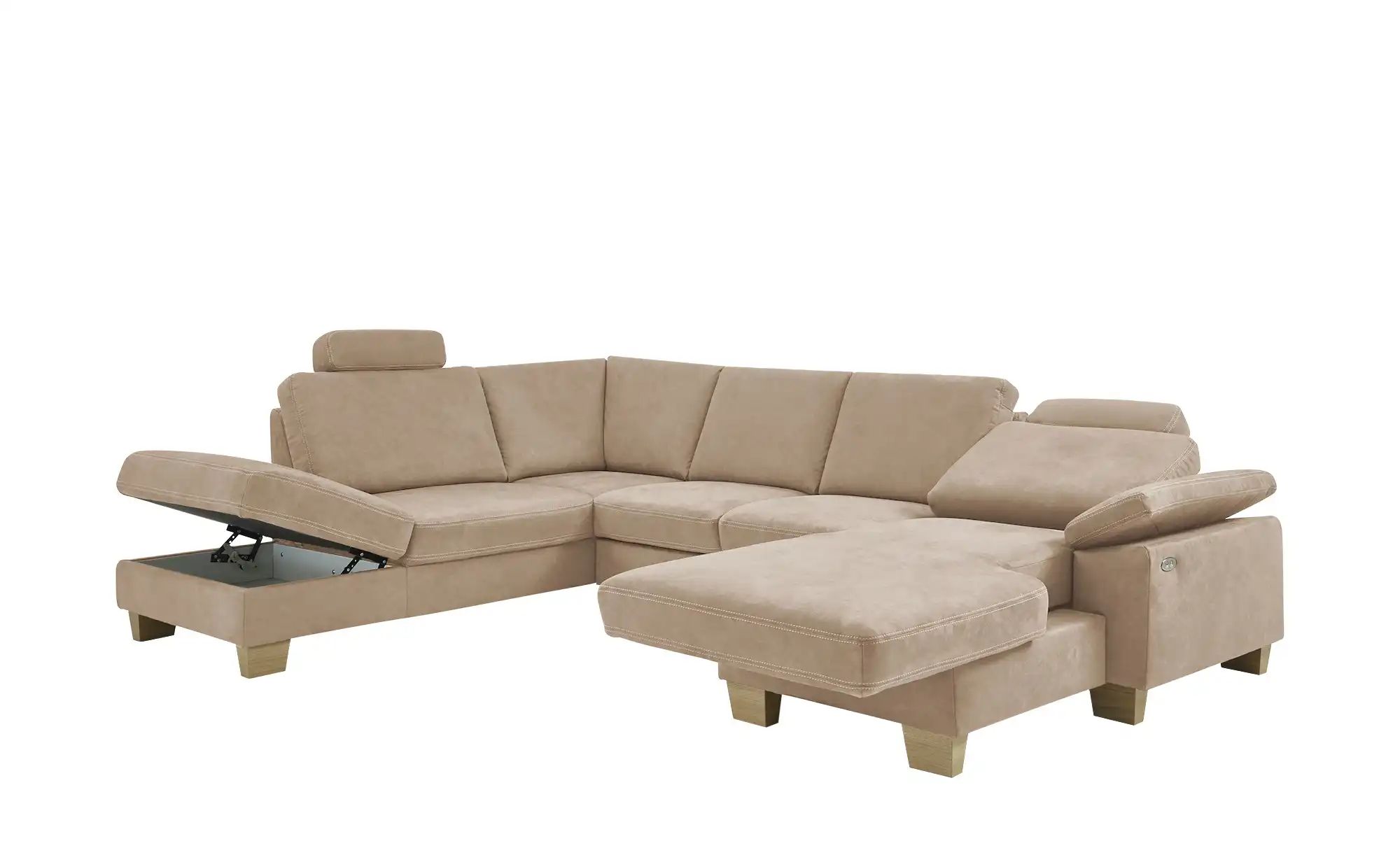 meinSofa Wohnlandschaft  Samu ¦ braun ¦ Maße (cm): B: 316 H: 90 T: 235 Pols günstig online kaufen