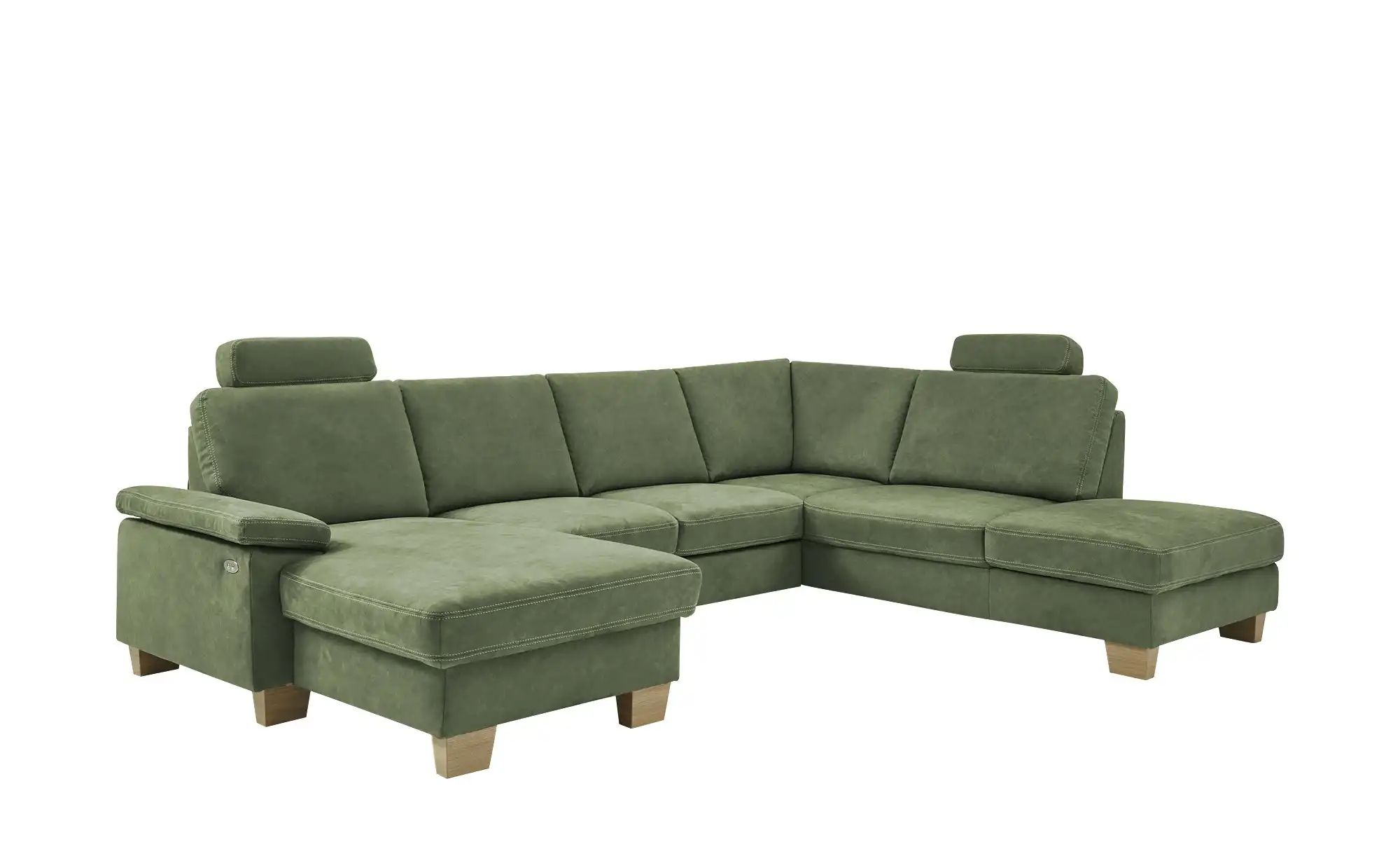 Thumbnail - meinSofa Wohnlandschaft Samu ¦ grün ¦ Maße (cm): B: 316 H: 90 T: 235.0 Polstermöbel > Sofas > Schlafsofas - Höffner