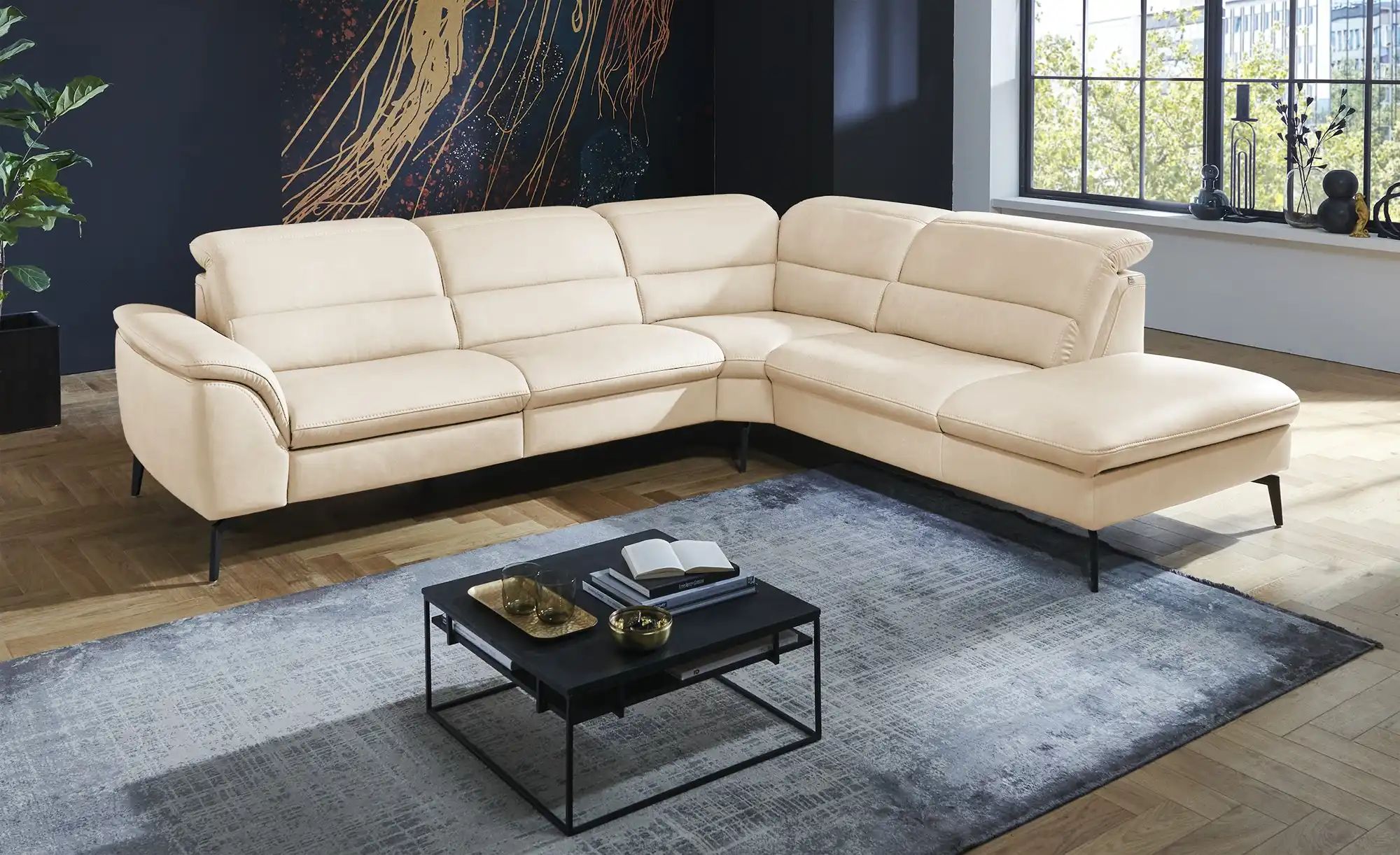 Hukla Ecksofa  Luisa ¦ beige ¦ Maße (cm): B: 298 H: 106 T: 258 Polstermöbel günstig online kaufen