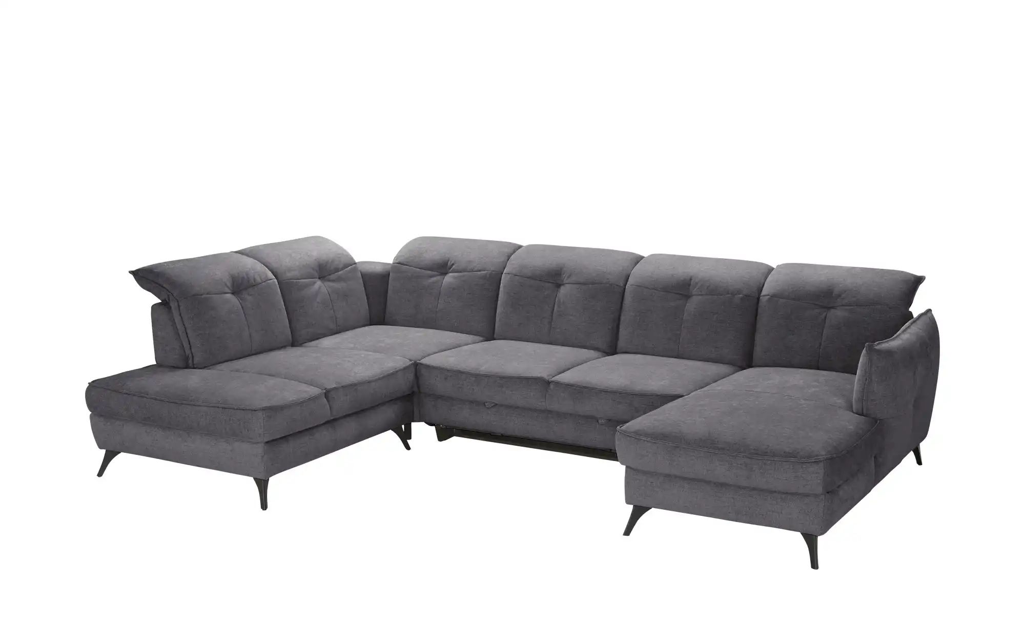Thumbnail - medium Wohnlandschaft inklusive diverser Funktionen Milan ¦ grau Polstermöbel > Sofas > Wohnlandschaften - Höffner