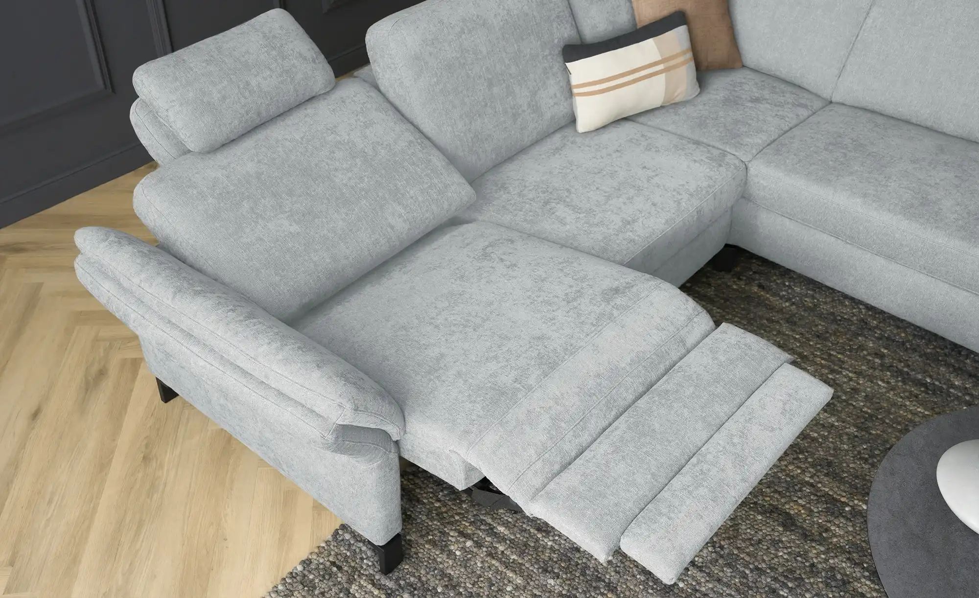 Max Schelling Ecksofa Flachgewebe Maximum Plus ¦ blau ¦ Maße (cm): B: 265 H günstig online kaufen