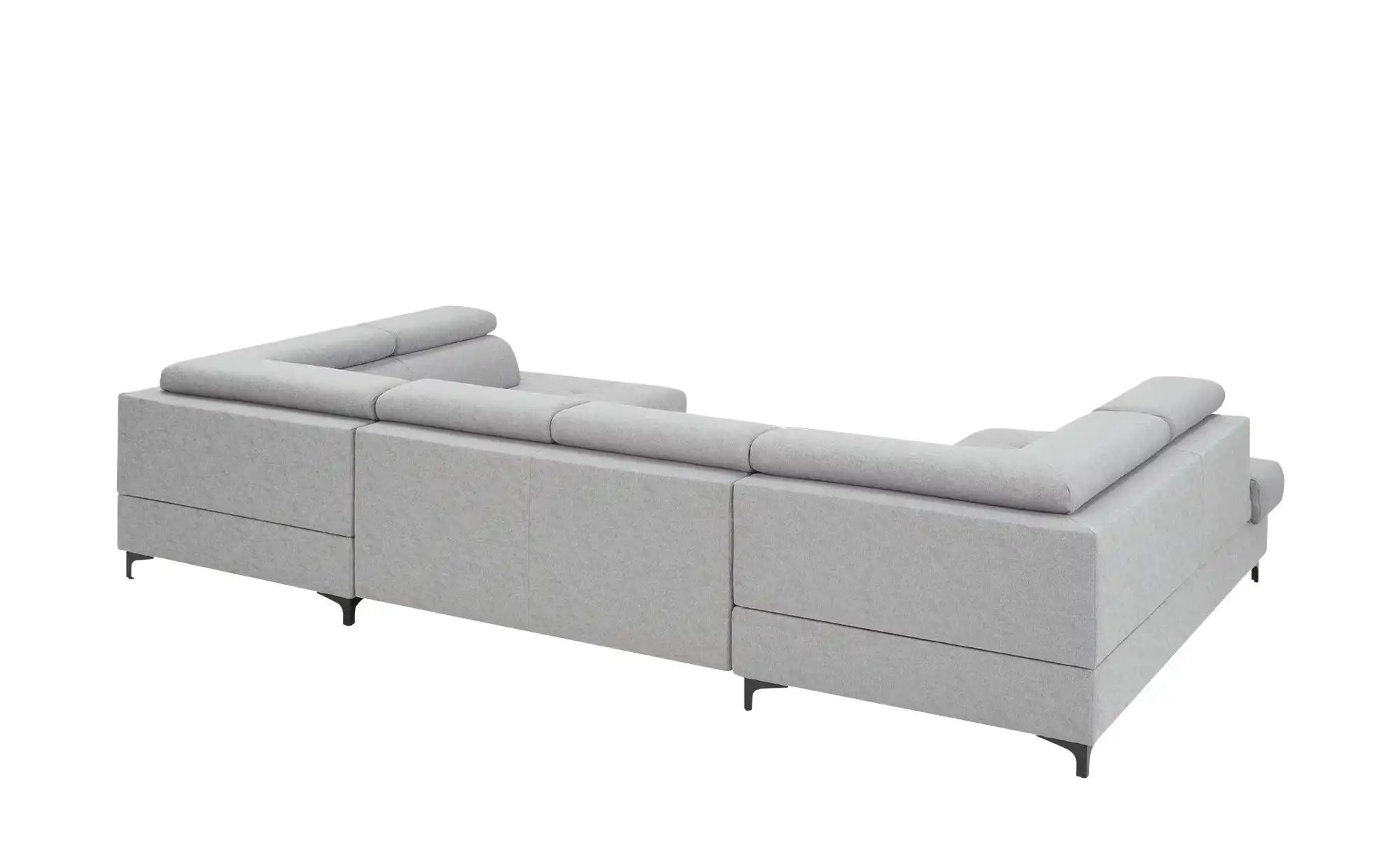 uno Wohnlandschaft aus Mikrofaser Ria ¦ grau ¦ Maße (cm): B: 335 H: 86 T: 2 günstig online kaufen