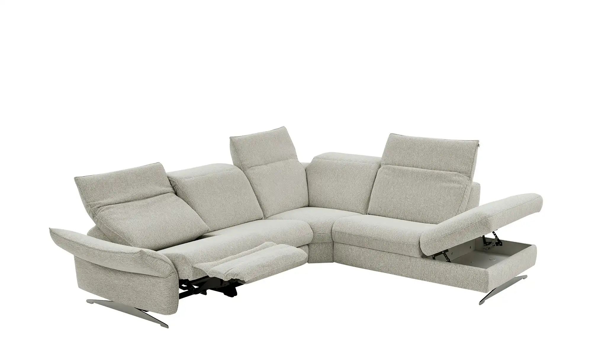 Hukla Ecksofa Mikrofaser Michelle ¦ creme ¦ Maße (cm): B: 292 H: 99 T: 258. günstig online kaufen
