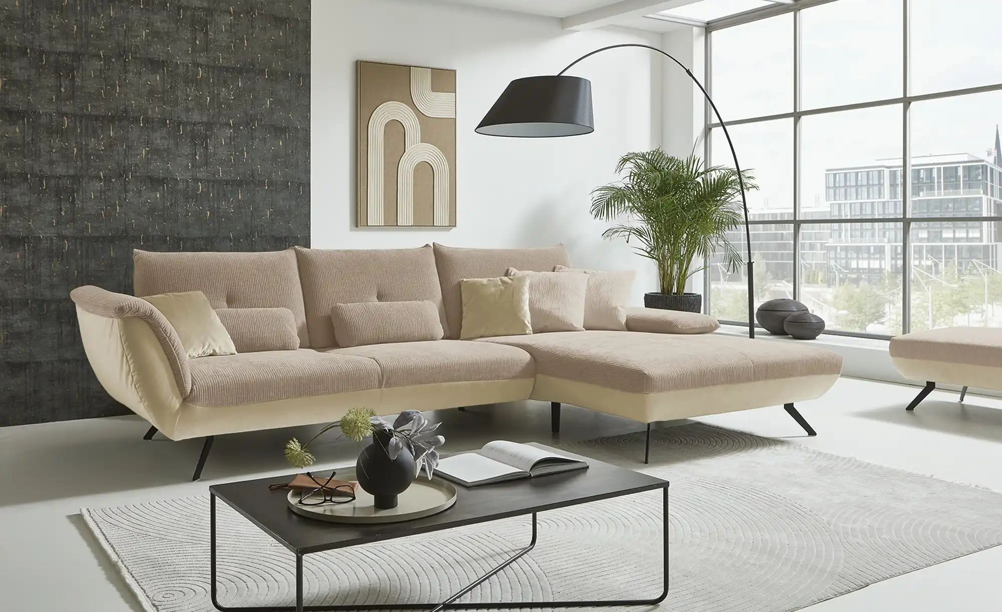 Thumbnail - Ecksofa Celine ¦ beige ¦ Maße (cm): B: 316 H: 90 T: 190.0 Polstermöbel > Sofas > Ecksofas - Höffner