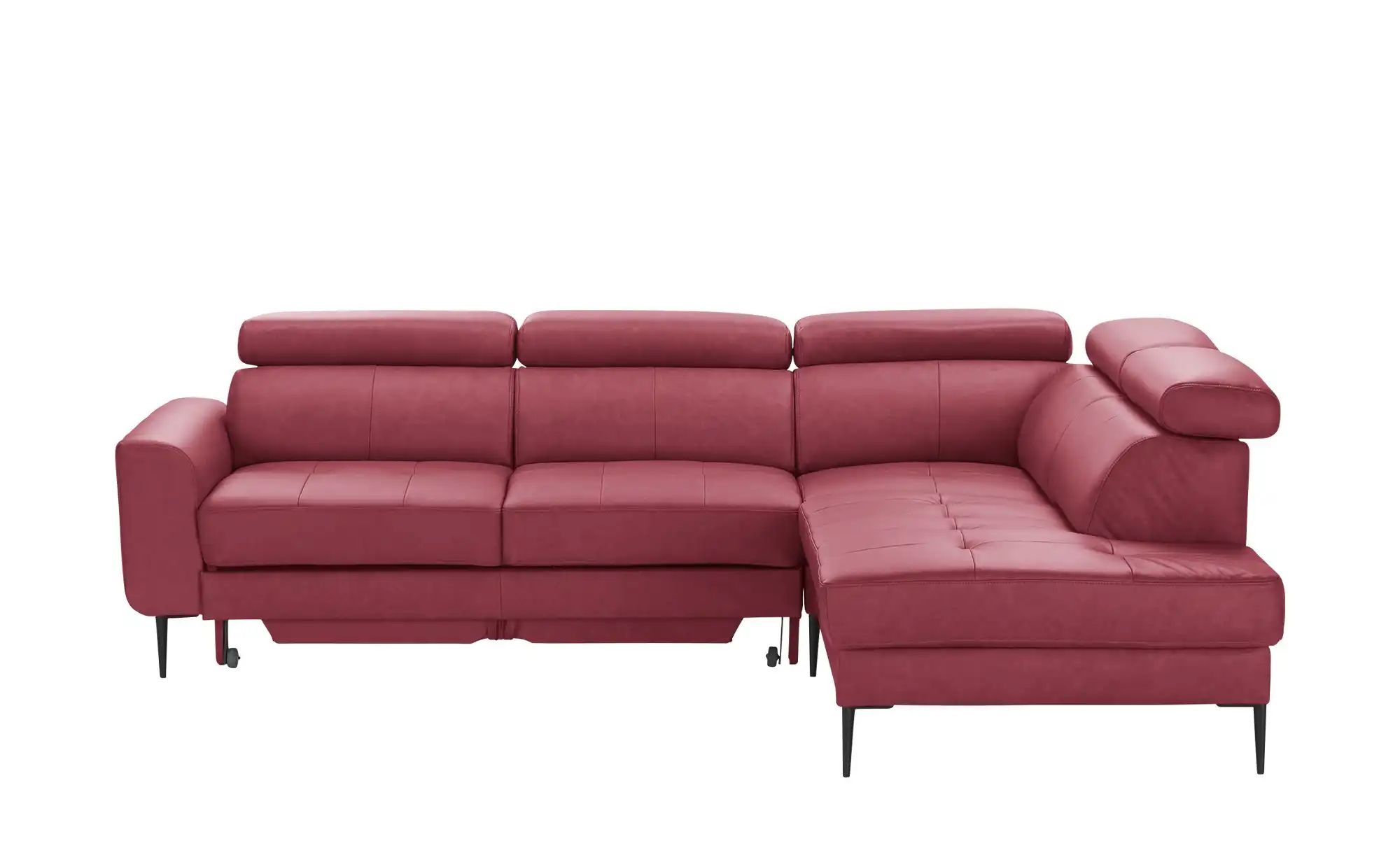 Max Schelling Ecksofa  Momentum ¦ rot ¦ Maße (cm): B: 262 H: 92 T: 213 Pols günstig online kaufen