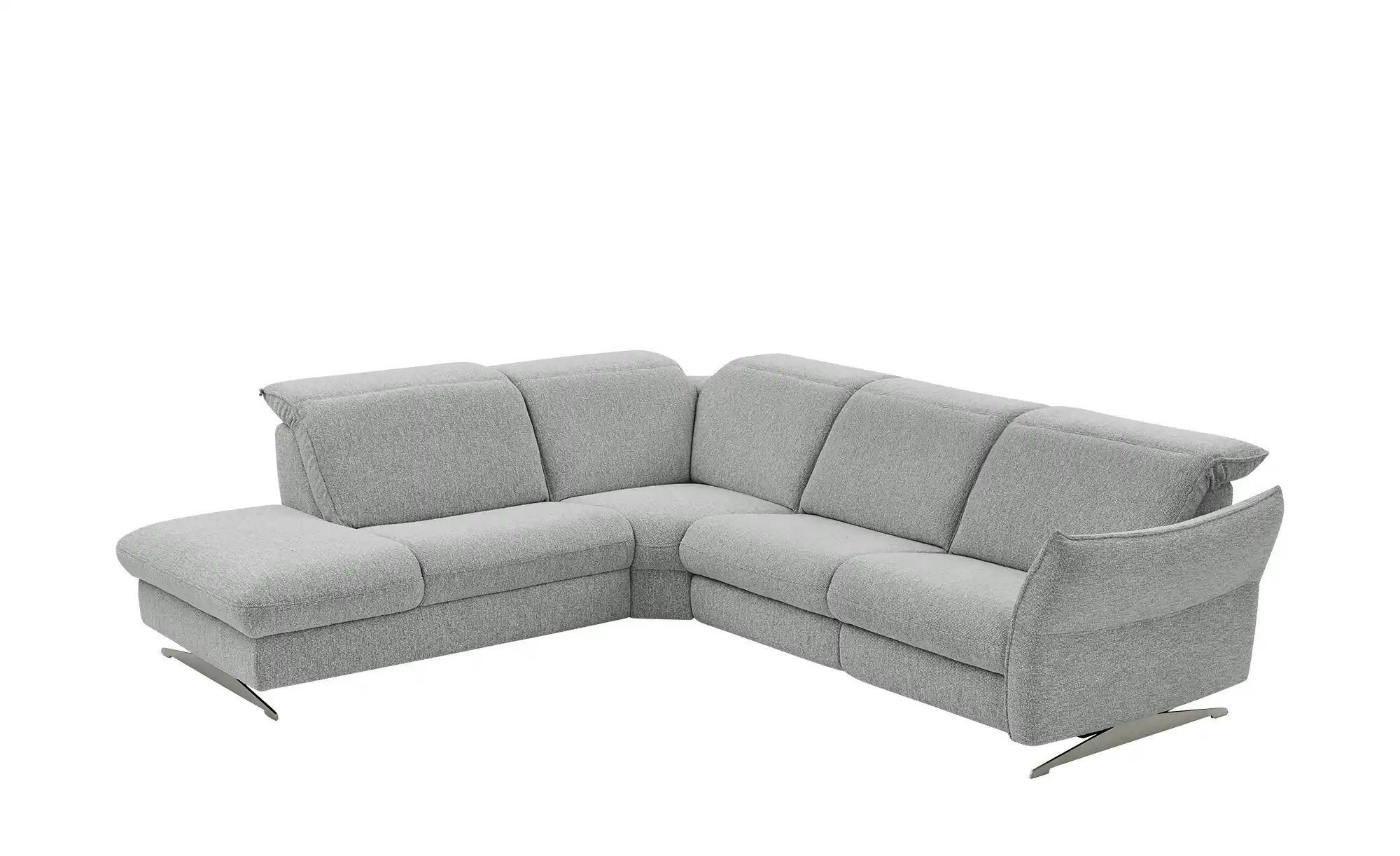 Hukla Ecksofa Mikrofaser Michelle ¦ grau ¦ Maße (cm): B: 292 H: 99 T: 258 P günstig online kaufen