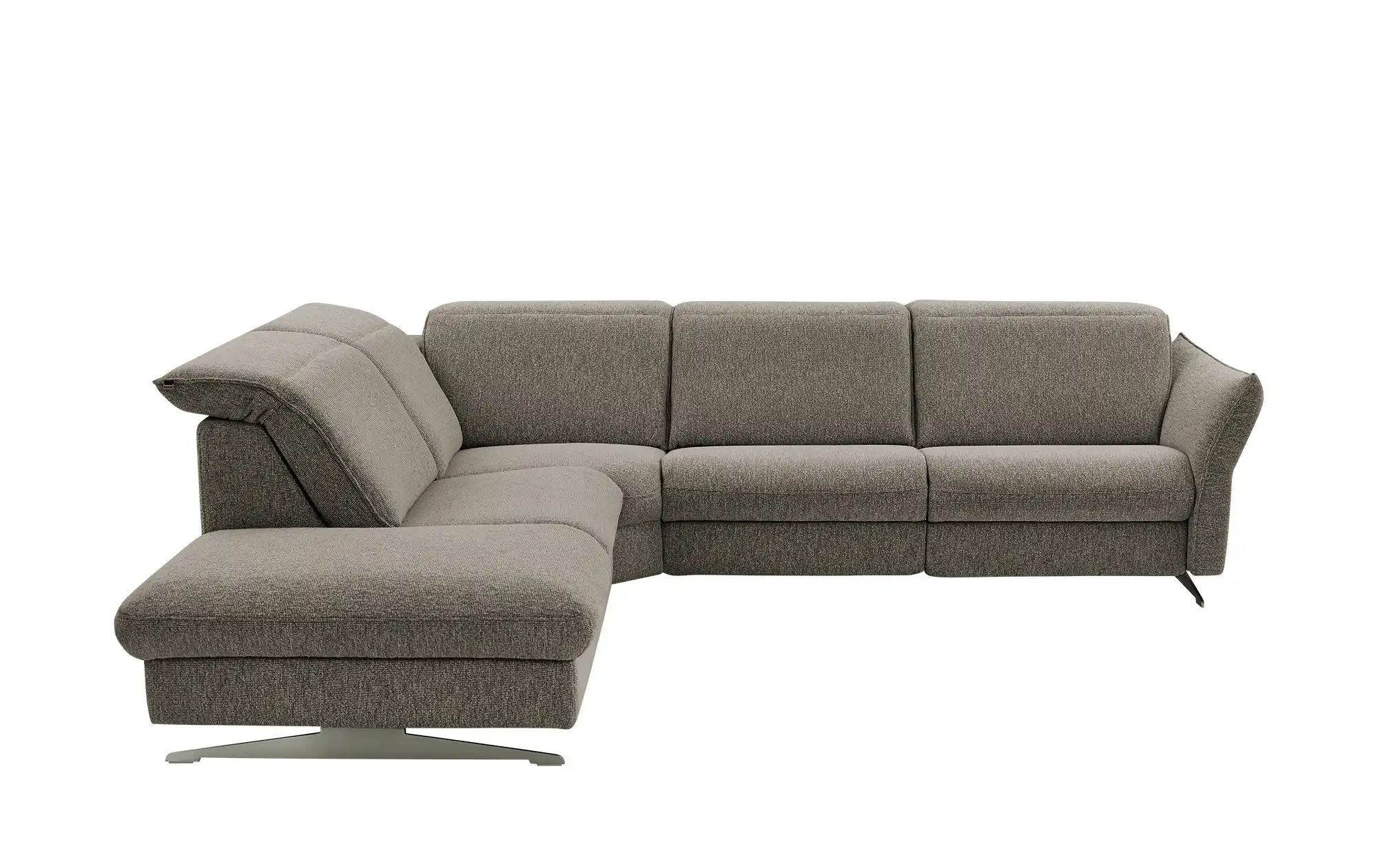 Hukla Ecksofa Mikrofaser Michelle ¦ grau ¦ Maße (cm): B: 292 H: 99 T: 258 P günstig online kaufen