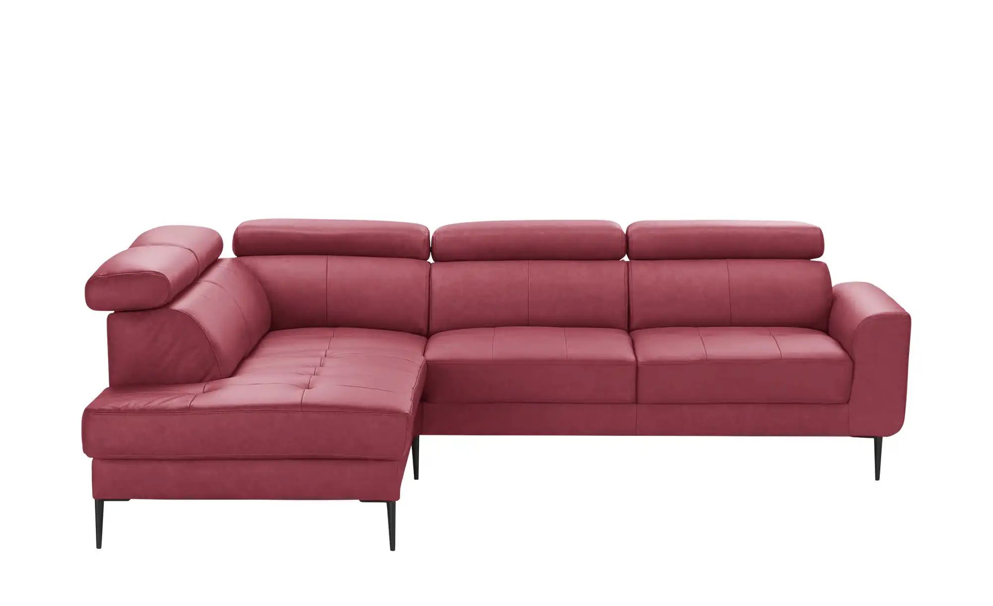 Max Schelling Ecksofa  Momentum ¦ rot ¦ Maße (cm): B: 262 H: 92 T: 213 Pols günstig online kaufen