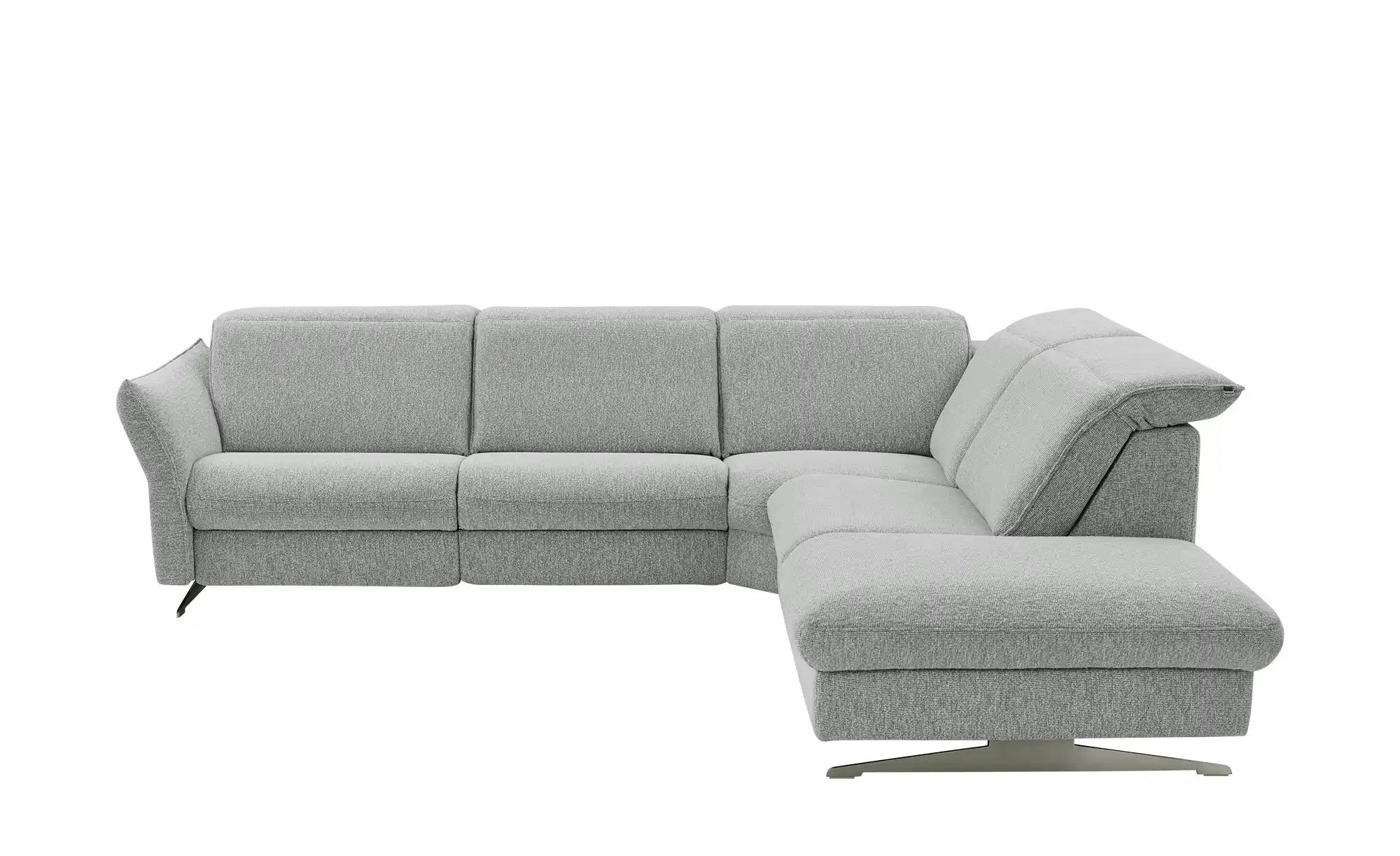 Hukla Ecksofa Mikrofaser Michelle ¦ grau ¦ Maße (cm): B: 292 H: 99 T: 258 P günstig online kaufen