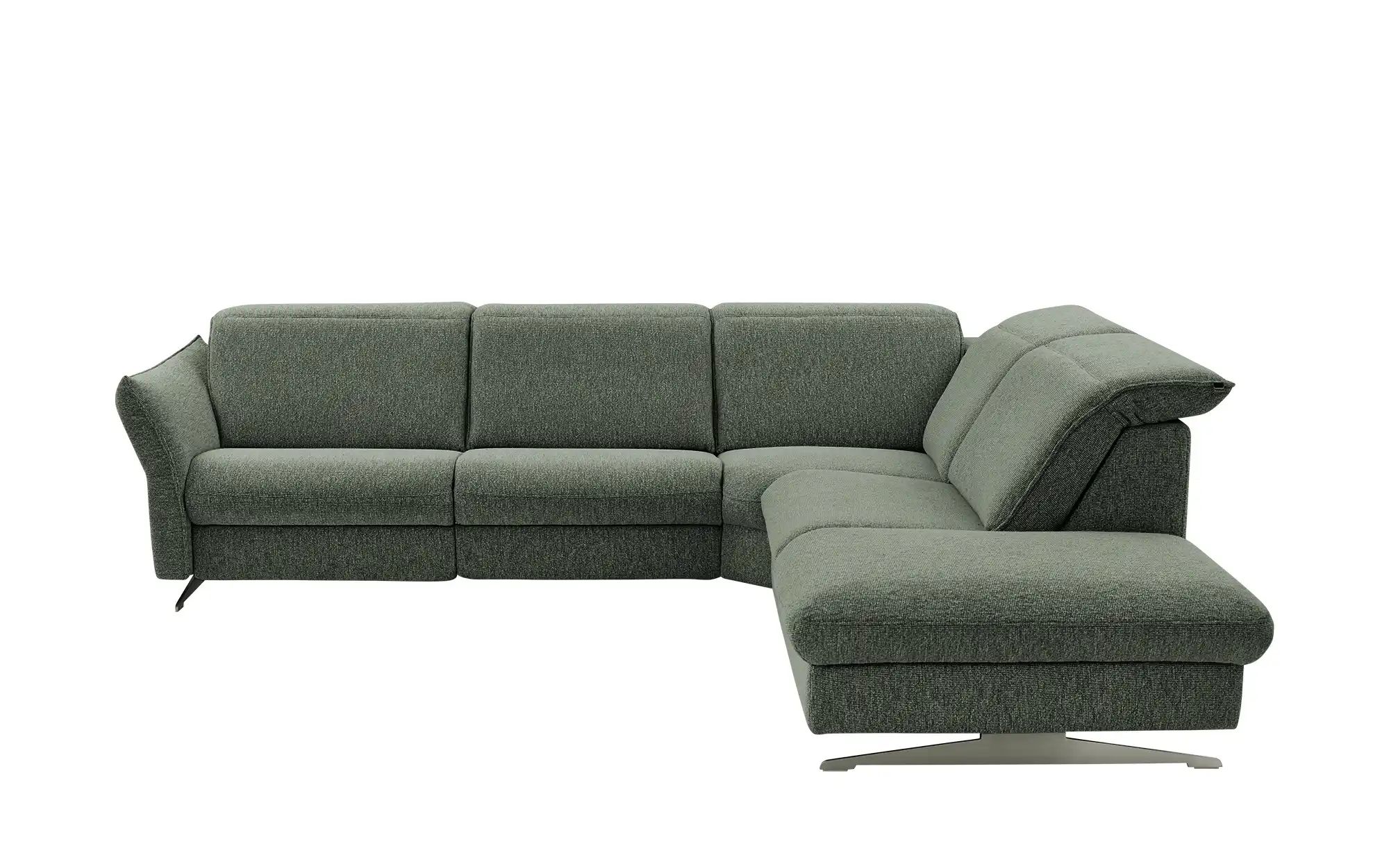 Hukla Ecksofa Mikrofaser Michelle ¦ grün ¦ Maße (cm): B: 292 H: 99 T: 258 P günstig online kaufen