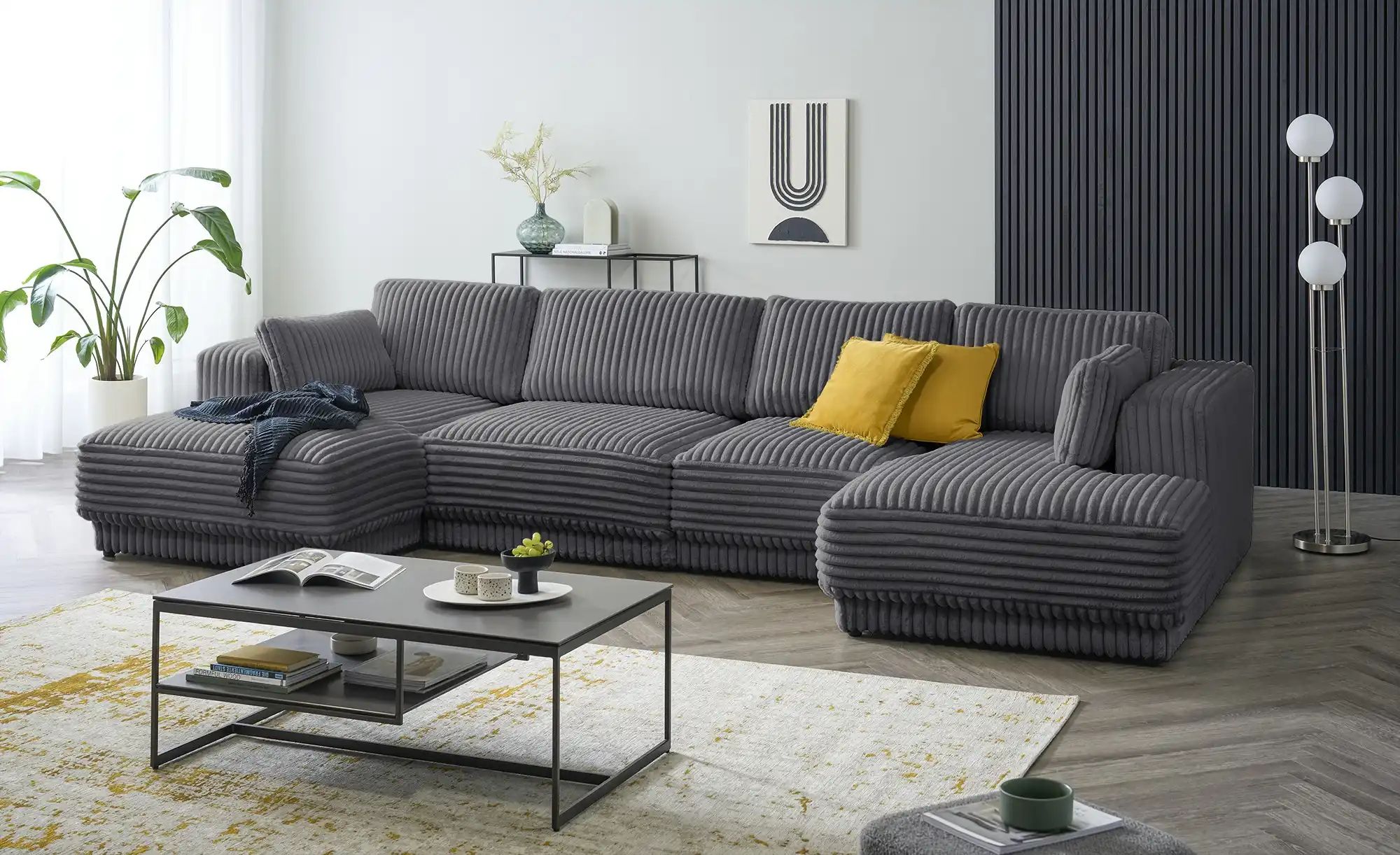 Thumbnail - switch Wohnlandschaft  Torrino ¦ grau ¦ Maße (cm): B: 420 H: 95 T: 173.0 Polstermöbel > Sofas > Wohnlandschaften - Höffn...