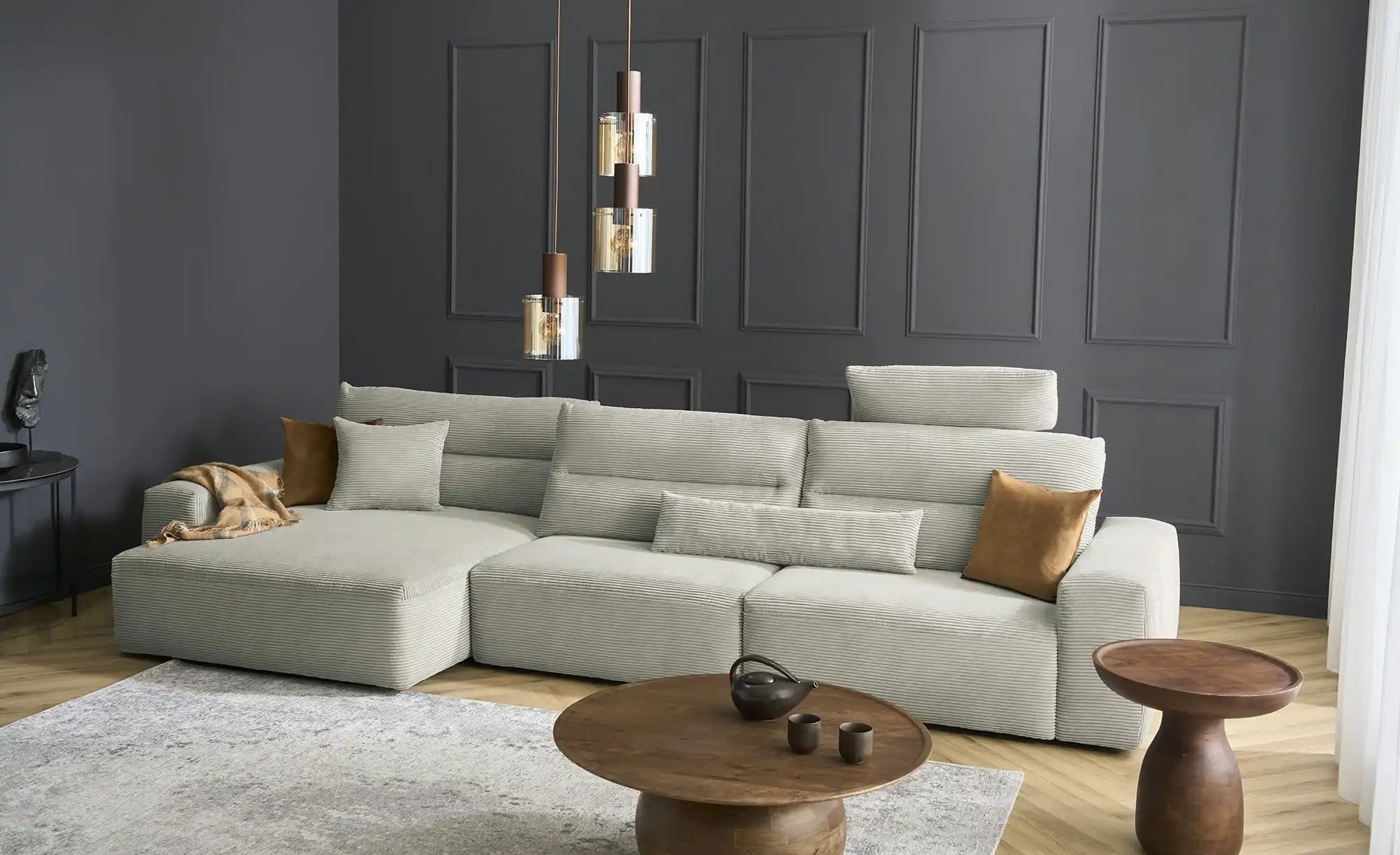 Thumbnail - Max Schelling Ecksofa Mayfair ¦ grau ¦ Maße (cm): B: 376 H: 159 T: 119.0 Polstermöbel > Sofas > Ecksofas - Höffner