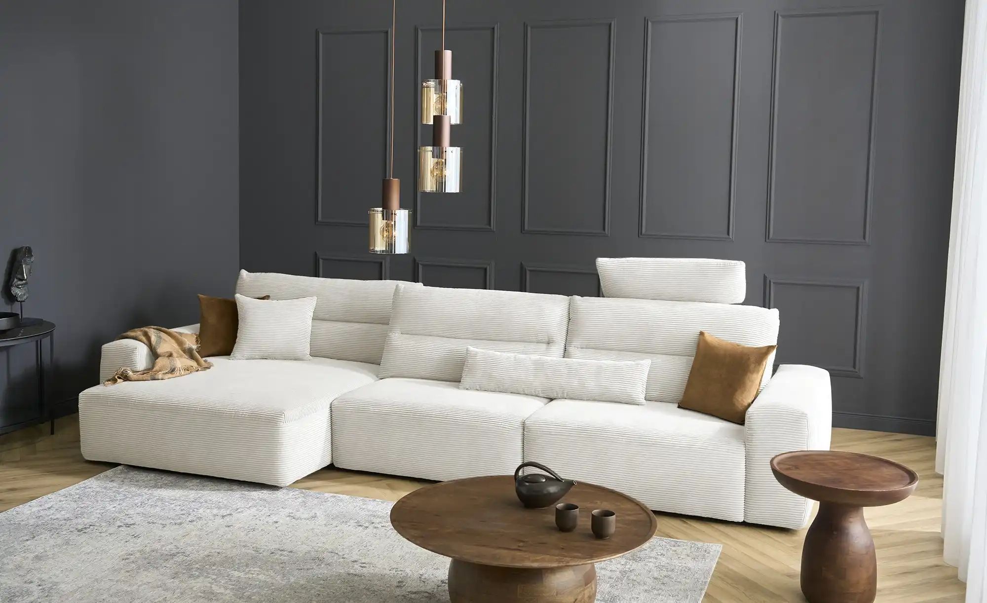 Thumbnail - Max Schelling Ecksofa  Mayfair ¦ grau ¦ Maße (cm): B: 376 H: 159 T: 119.0 Polstermöbel > Sofas > Ecksofas - Höffner