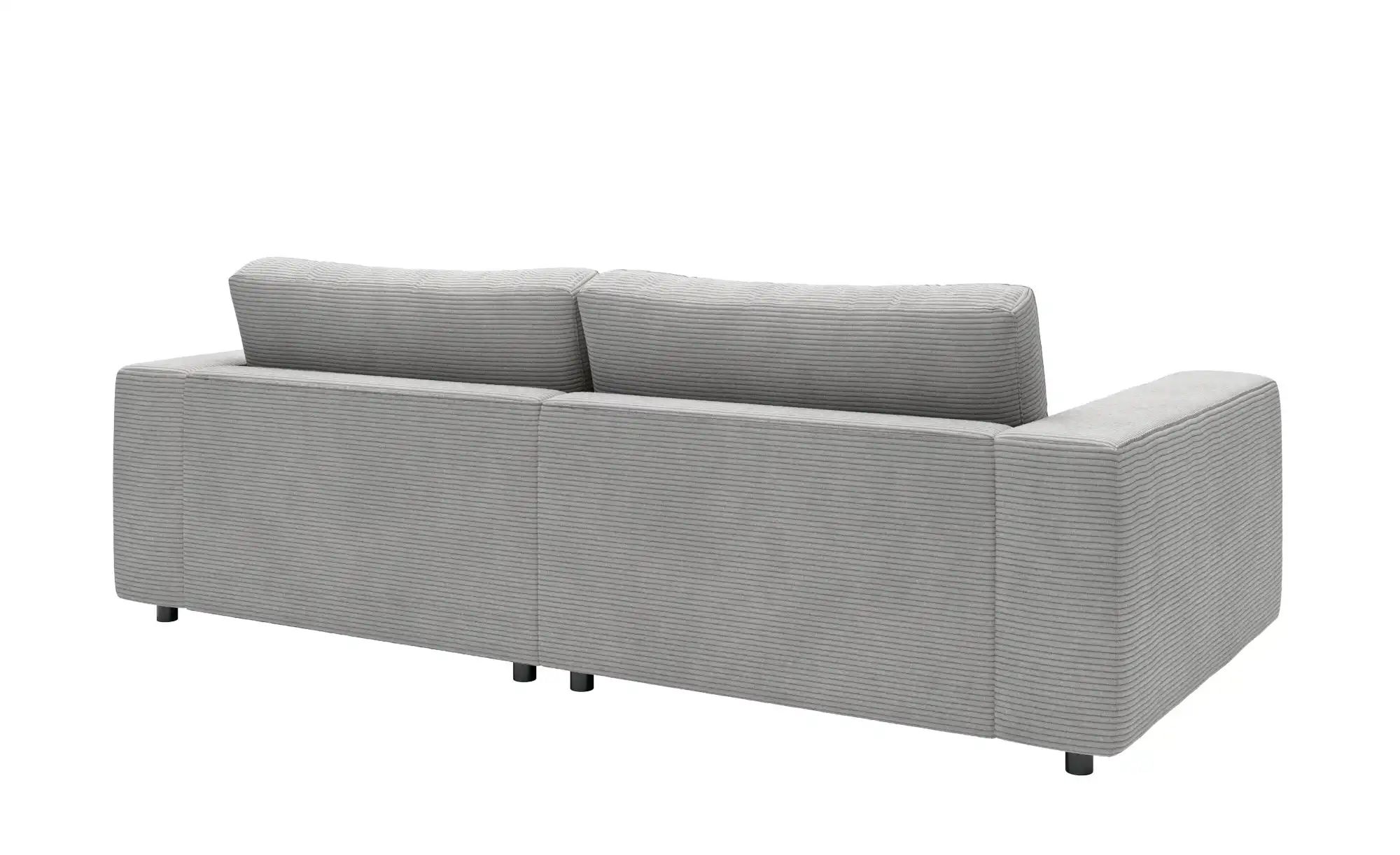 Jette Home Ecksofa in Cord Sila ¦ grau ¦ Maße (cm): B: 250 H: 85 T: 170 Pol günstig online kaufen