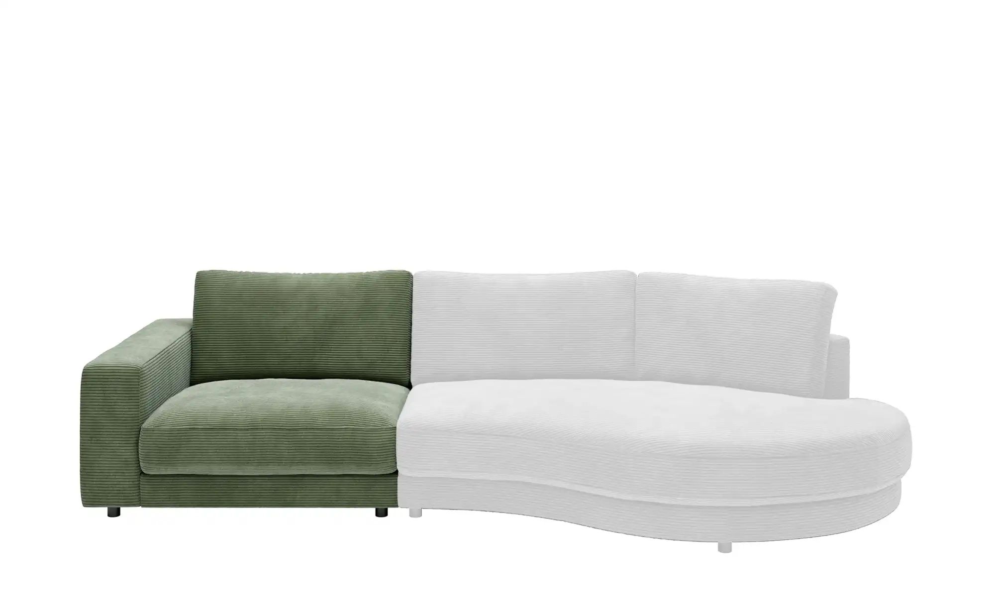 Thumbnail - Jette Home Element Einsitzer Armlehne links in Cord Sila ¦ grün ¦ Maße (cm): B: 125 H: 85 T: 127.0 Polstermöbel > Sofas ...