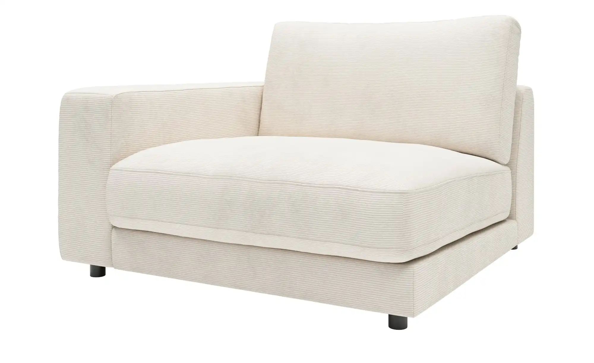 Thumbnail - Jette Home Element Einsitzer Armlehne links in Feincord Sila ¦ weiß ¦ Maße (cm): B: 125 H: 85 T: 127.0 Polstermöbel > So...